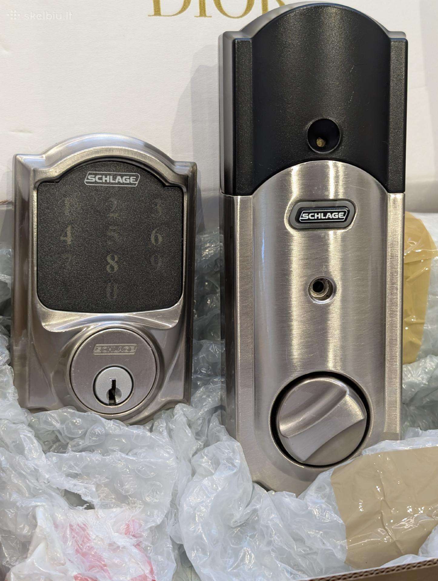 „schlage“ elektroninė durų spyna su raktu
