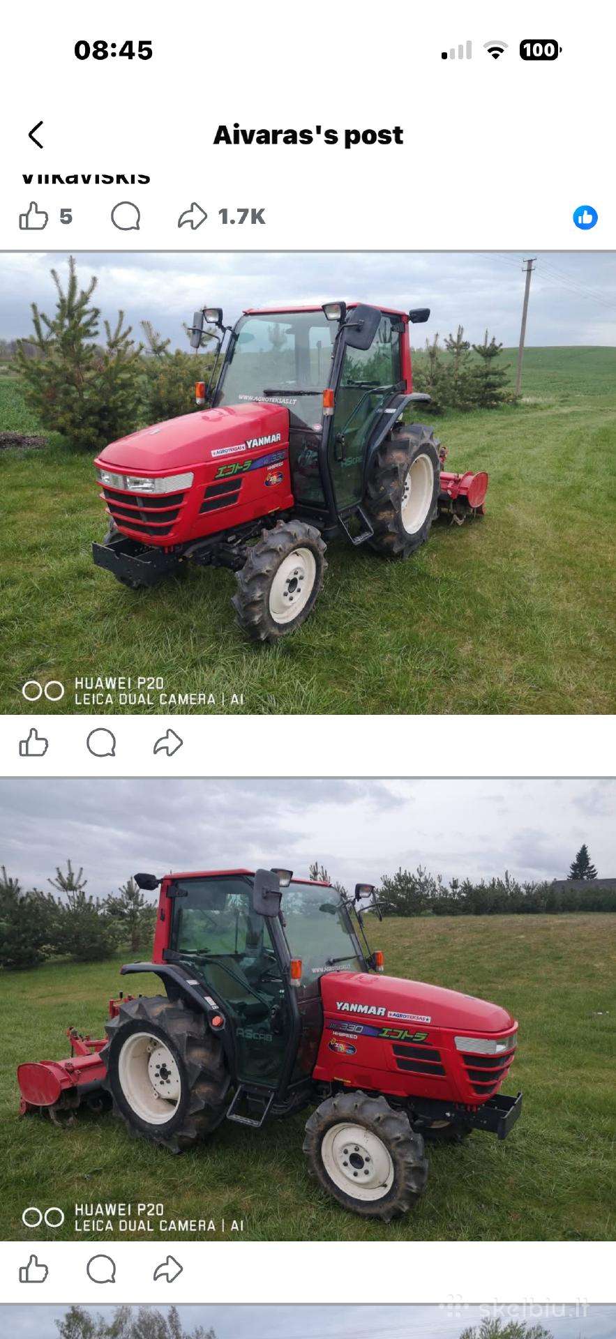 Parduodu japoniska traktoriu