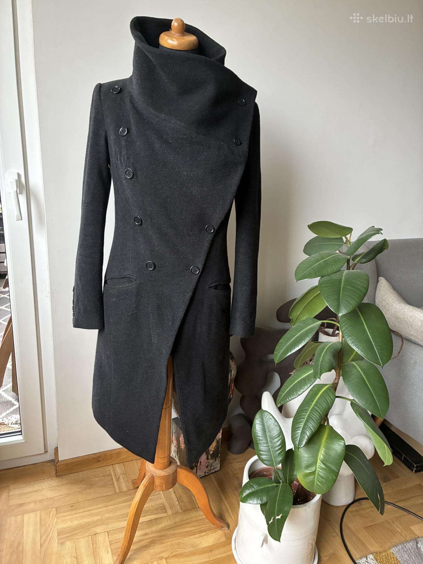 Roges Oslo paltas 36 Vilna, angora, kašmyras