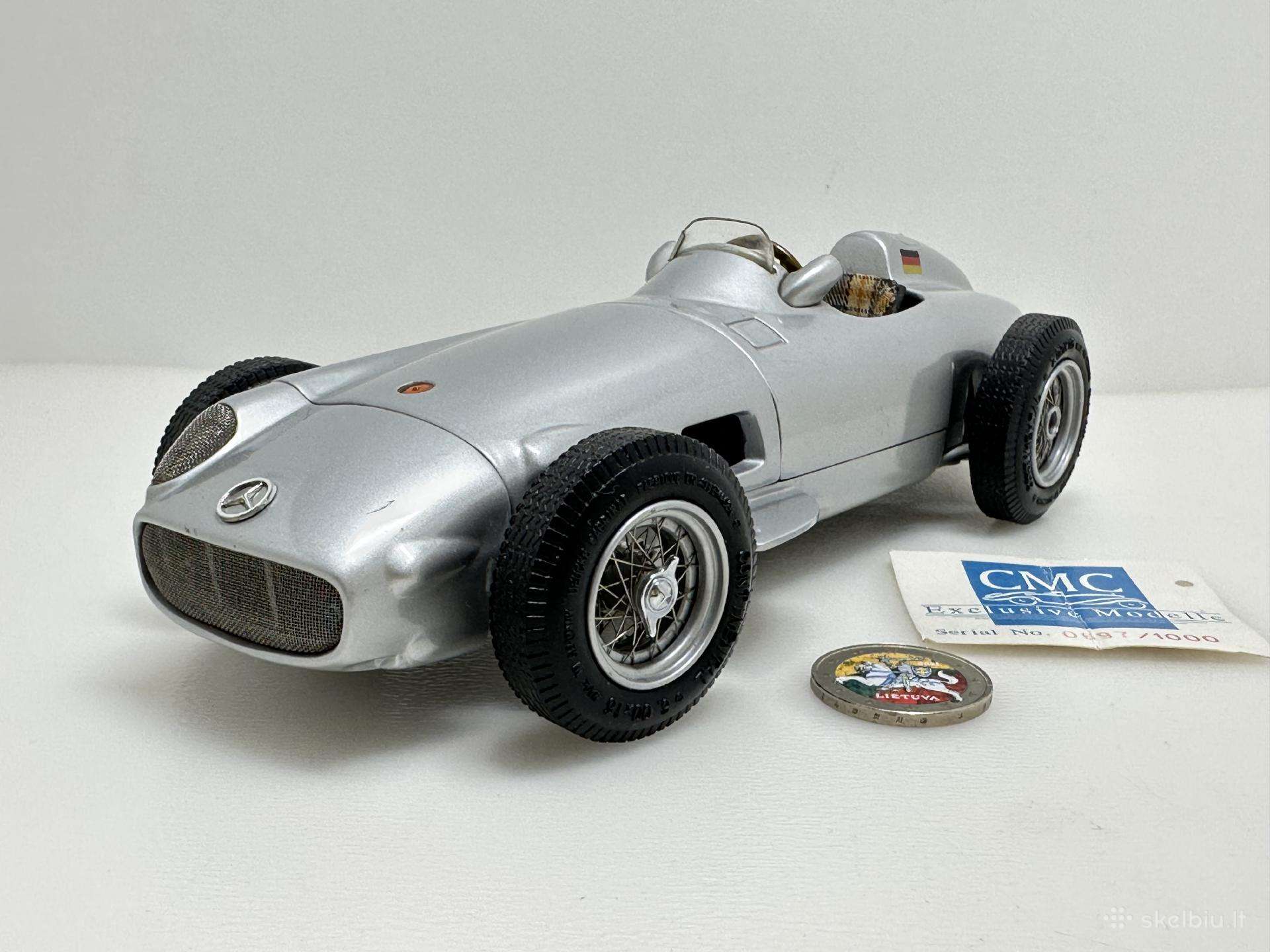 Mercedes-benz W196 1954 Silverarrow sidab 1:18