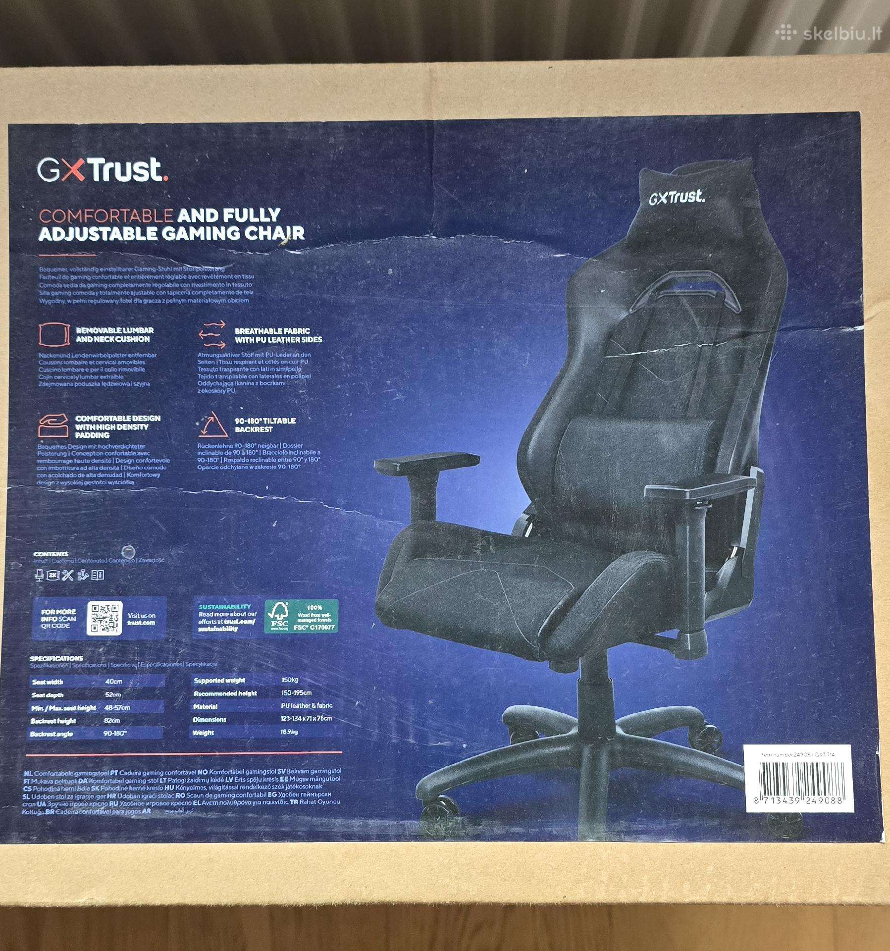 Neišpakuota Gxt 714 Ruya gaming kėdė