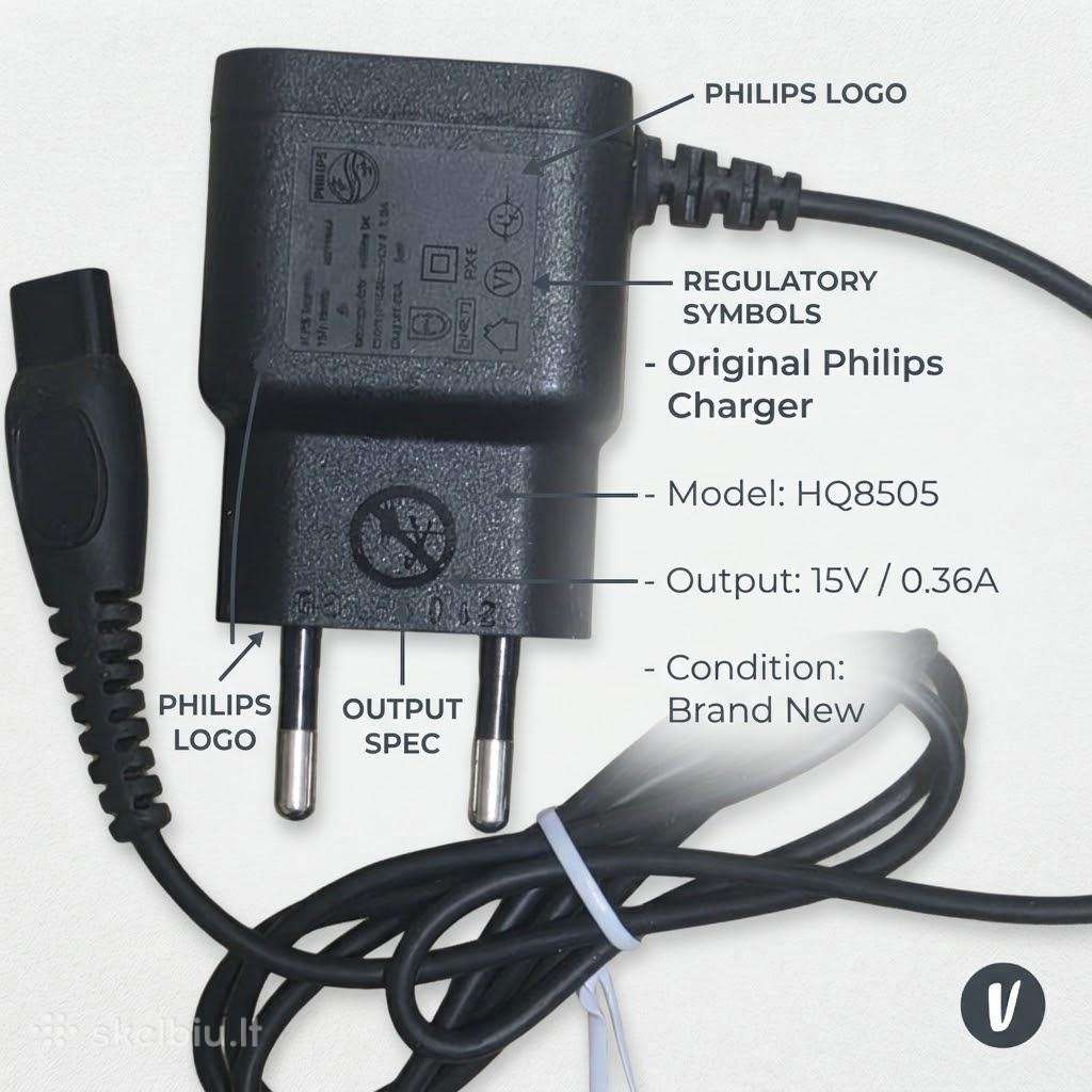 Philips kroviklis maitinimo šaltinis Hq8505 barzda