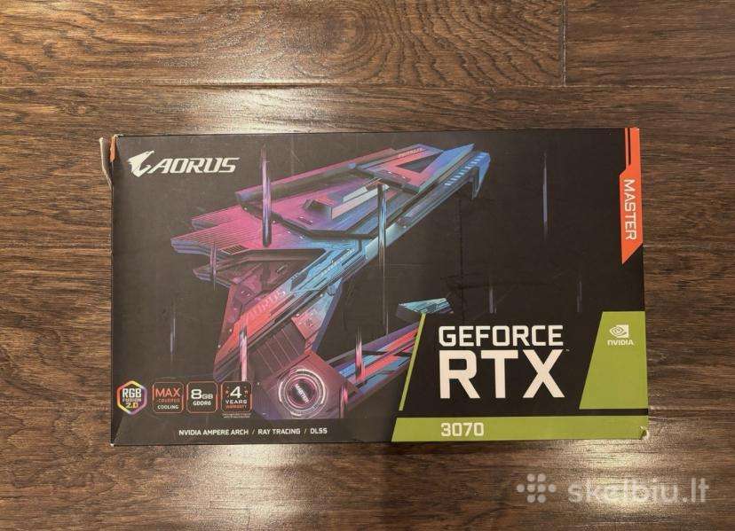 Gigabyte Rtx 3070 Aorus Master 8gb Gaming korta