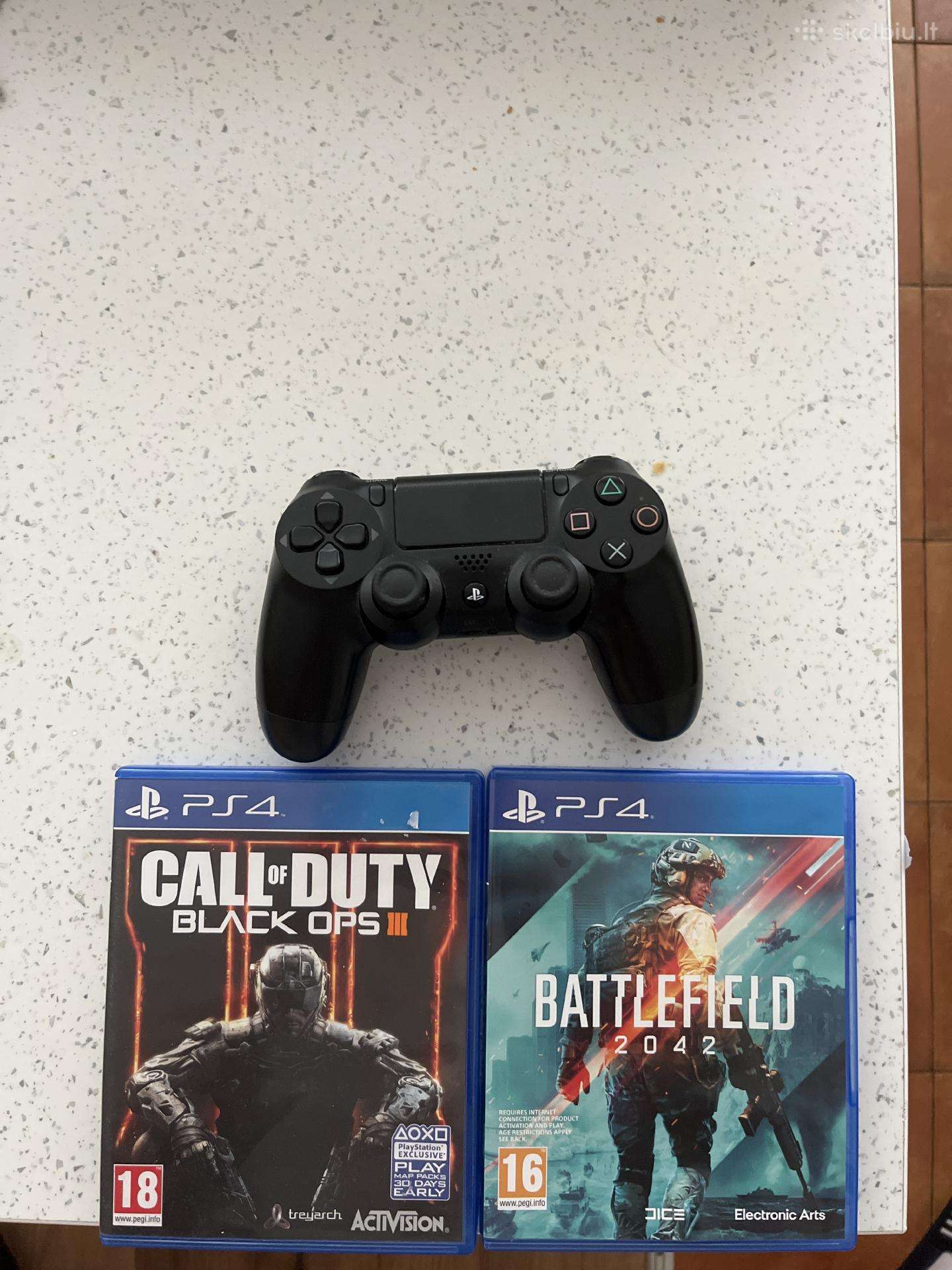 Ps4 pultelis ir 2 Ps4 žaidimai