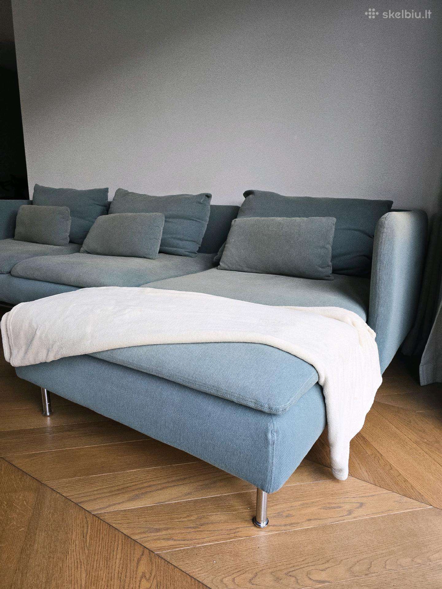 Ikea sofa šviesiai zalia