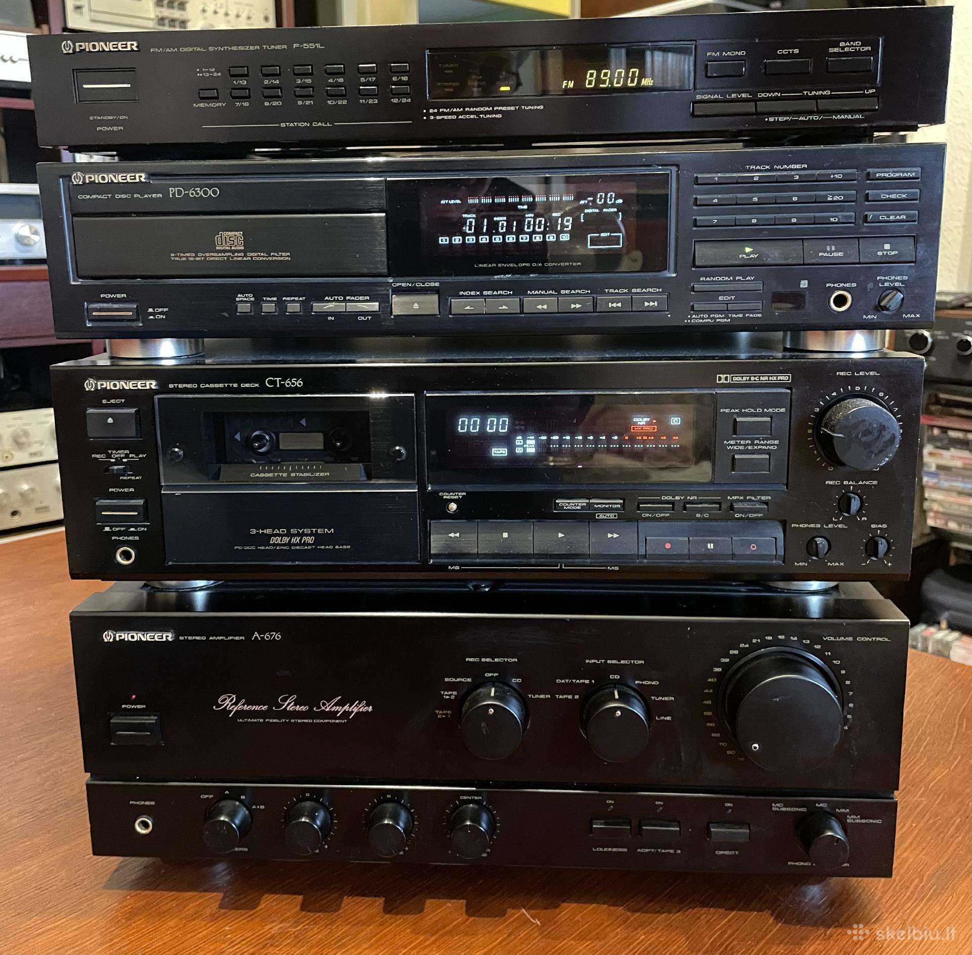 Set:pioneer A-676,ct-656,pd-6300,f-551l