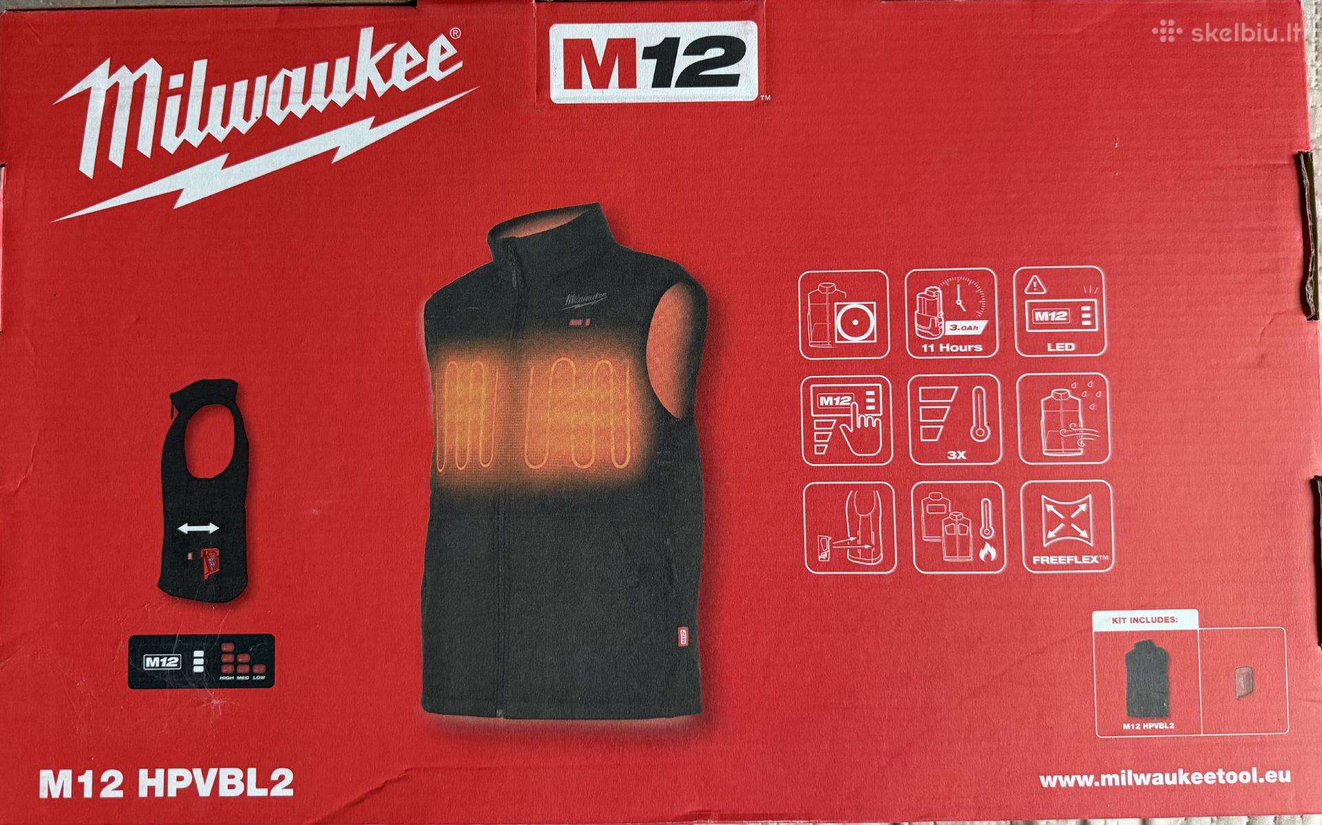 Milwaukee šildoma liemenė XL M12 Hpvbl2