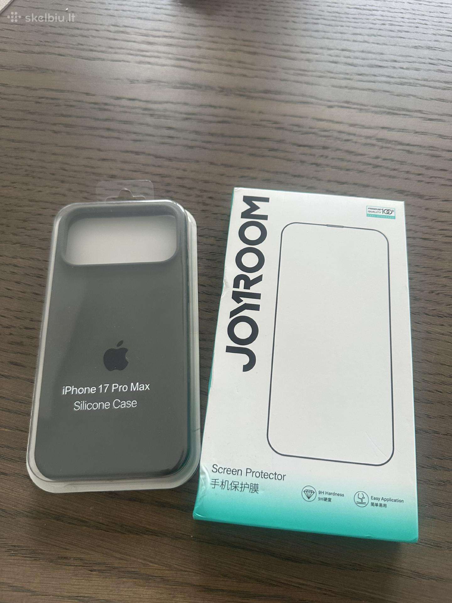 iPhone 17 pro max silikoninis deklas + ekrano aps