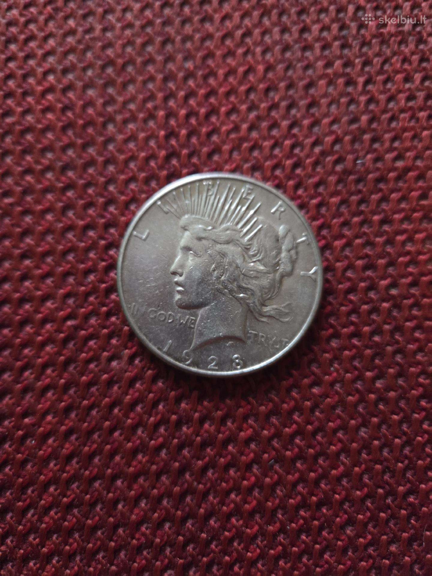 Sidabrinė moneta, peace dollar 1928