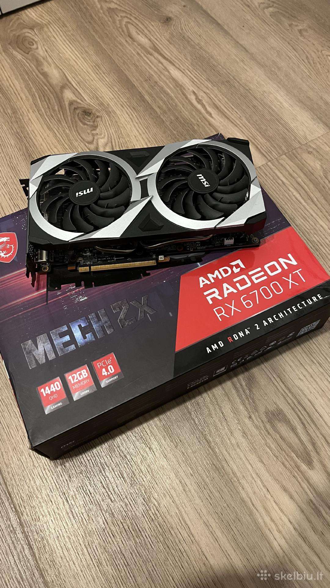Parduodu Radeon rx 6700 XT