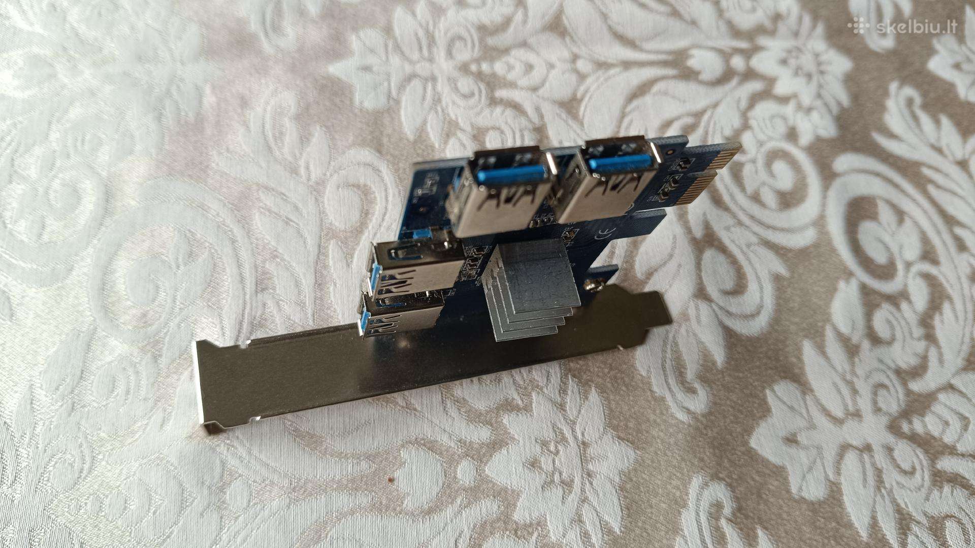 Pcie 1x to 4 Riser Card Pcie To Pcie Adapteris