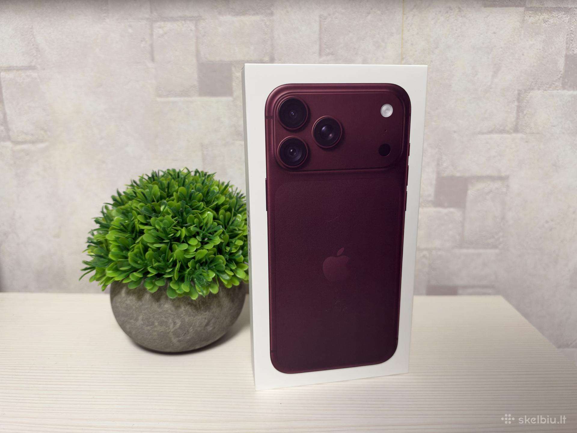 Naujas! Apple iPhone 18 Pro Max 256gb Burgundy
