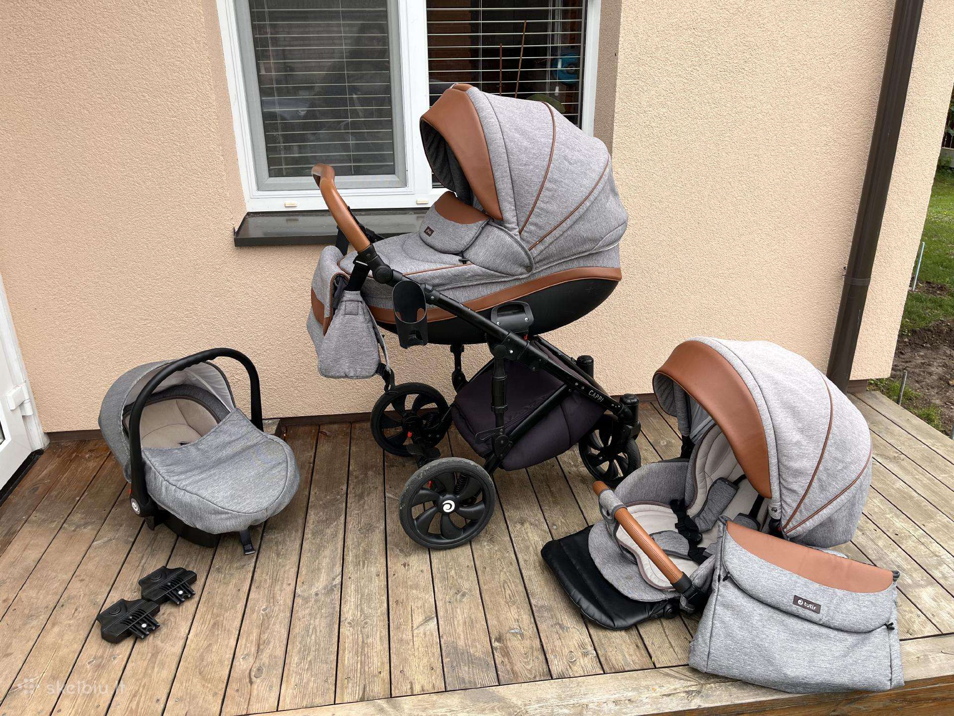 Tutis vežimėlis (3 dalių su priedais)
