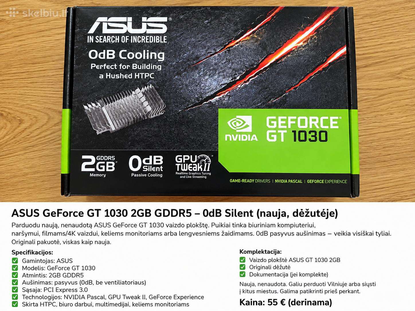 Asus Geforce GT 1030 2gb Gddr5