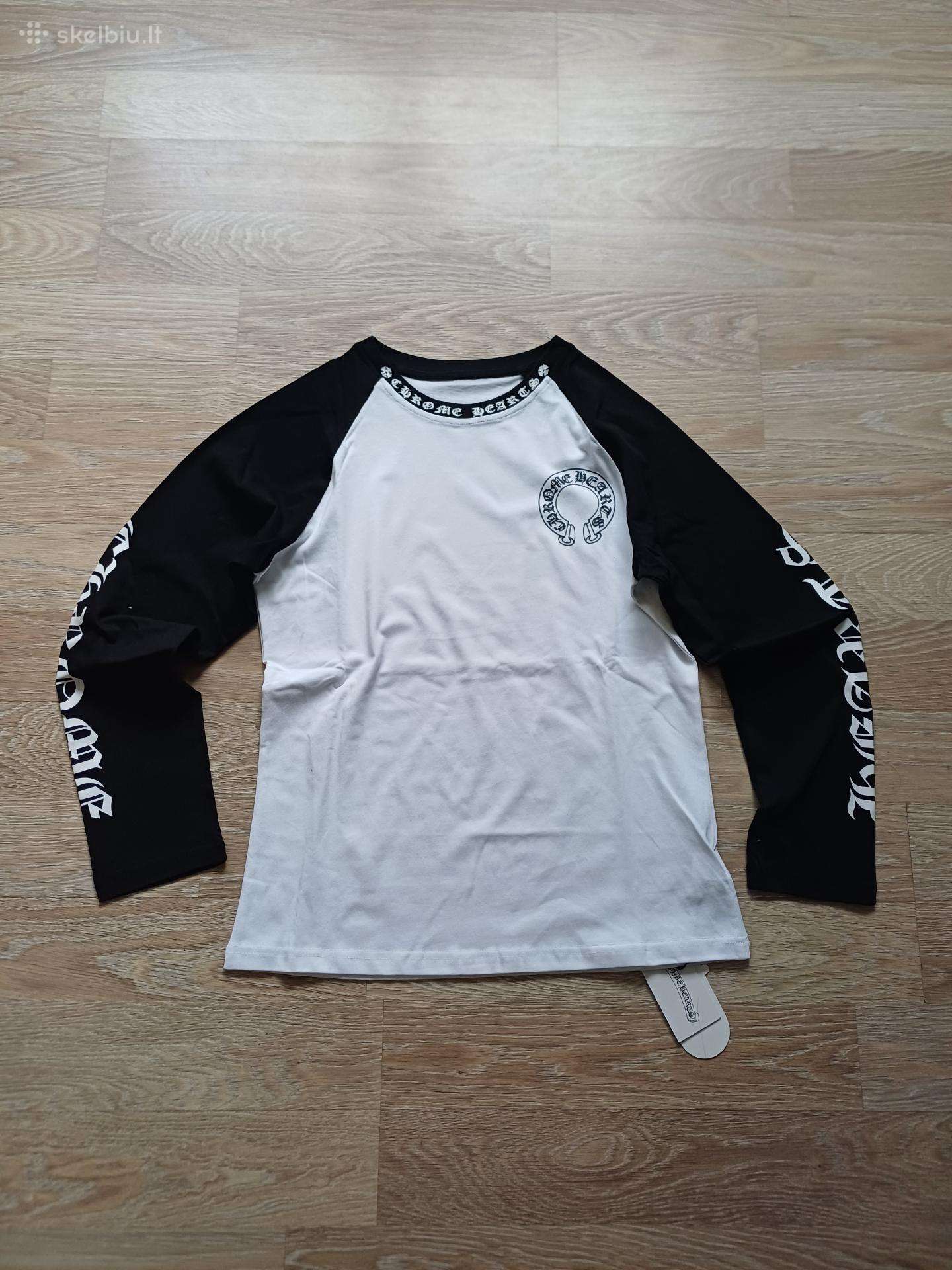 Chrome hearts ilgų rankovių marškinėliai