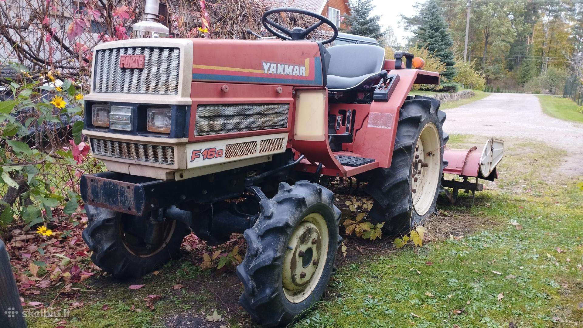 Traktoriukas Yanmar F16d su freza