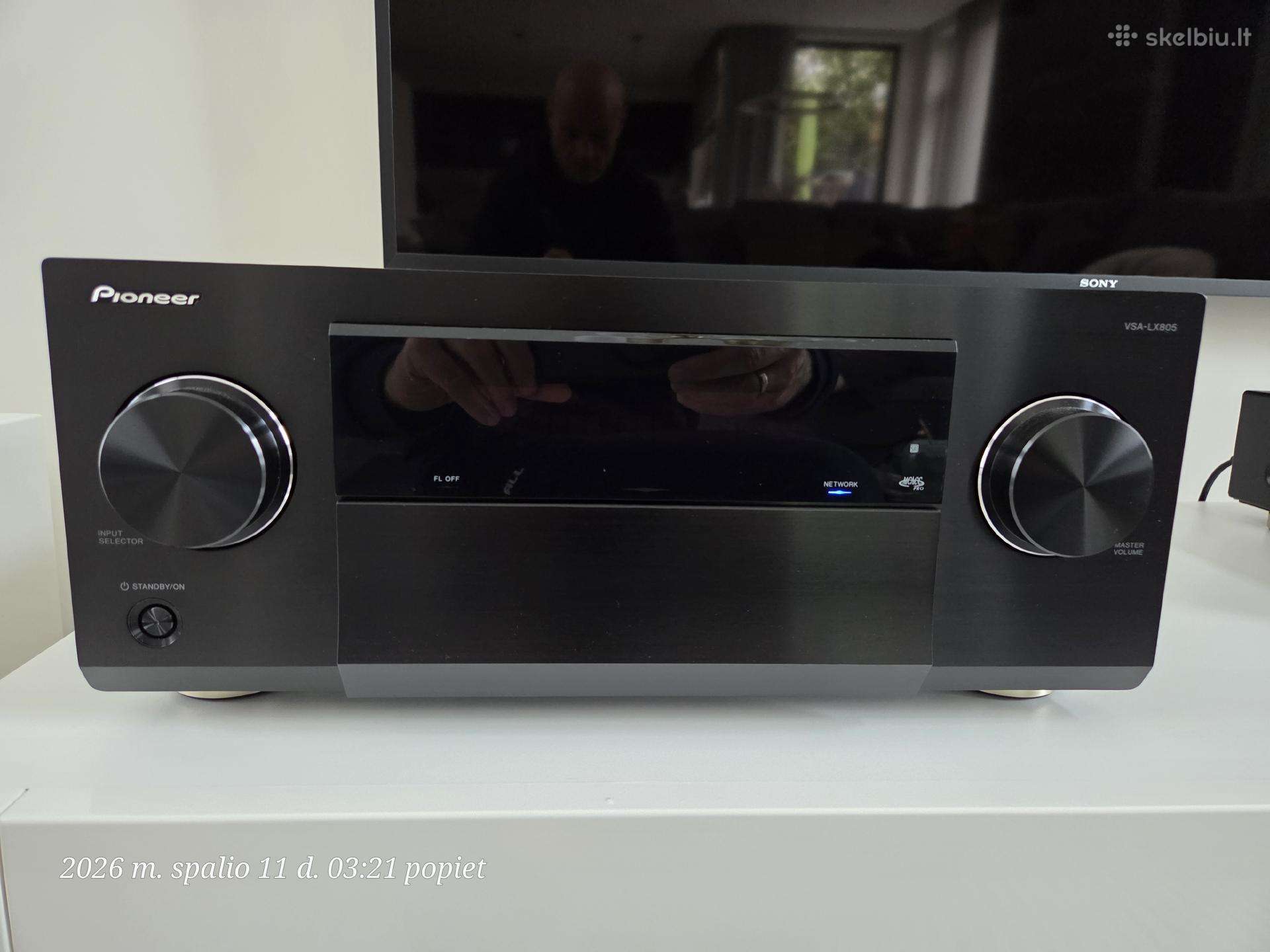 Pioneer Elite Vsx-lx805, 11.4 kanalų AV Resyveris-