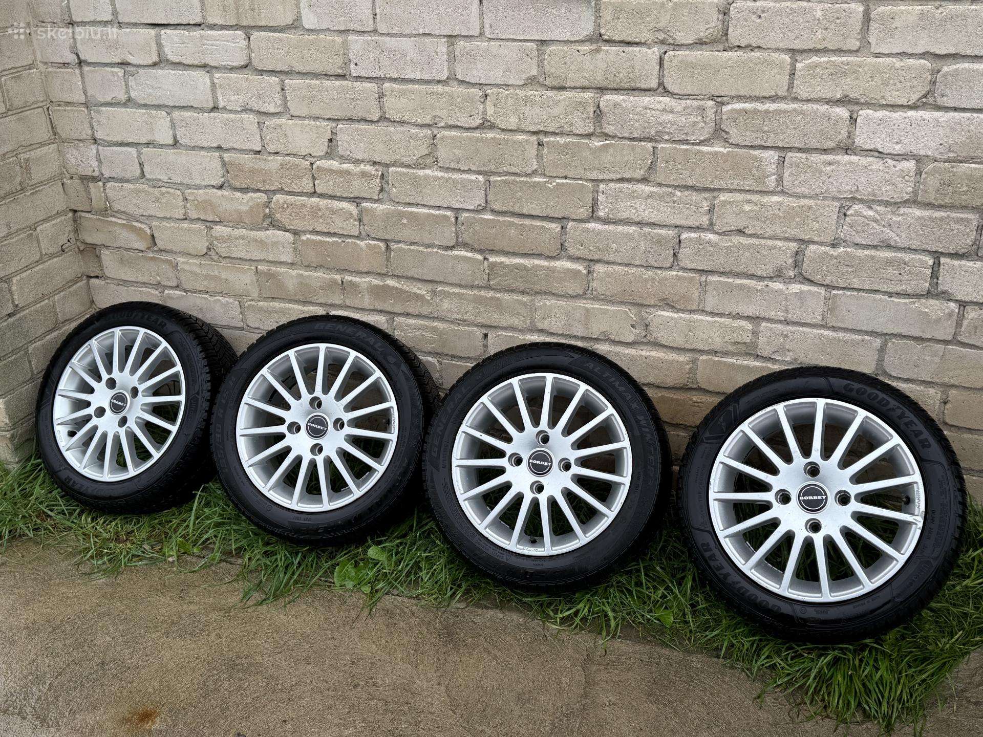 Borbet Ls R15 4x114,3 su  žieminėmis padangomis