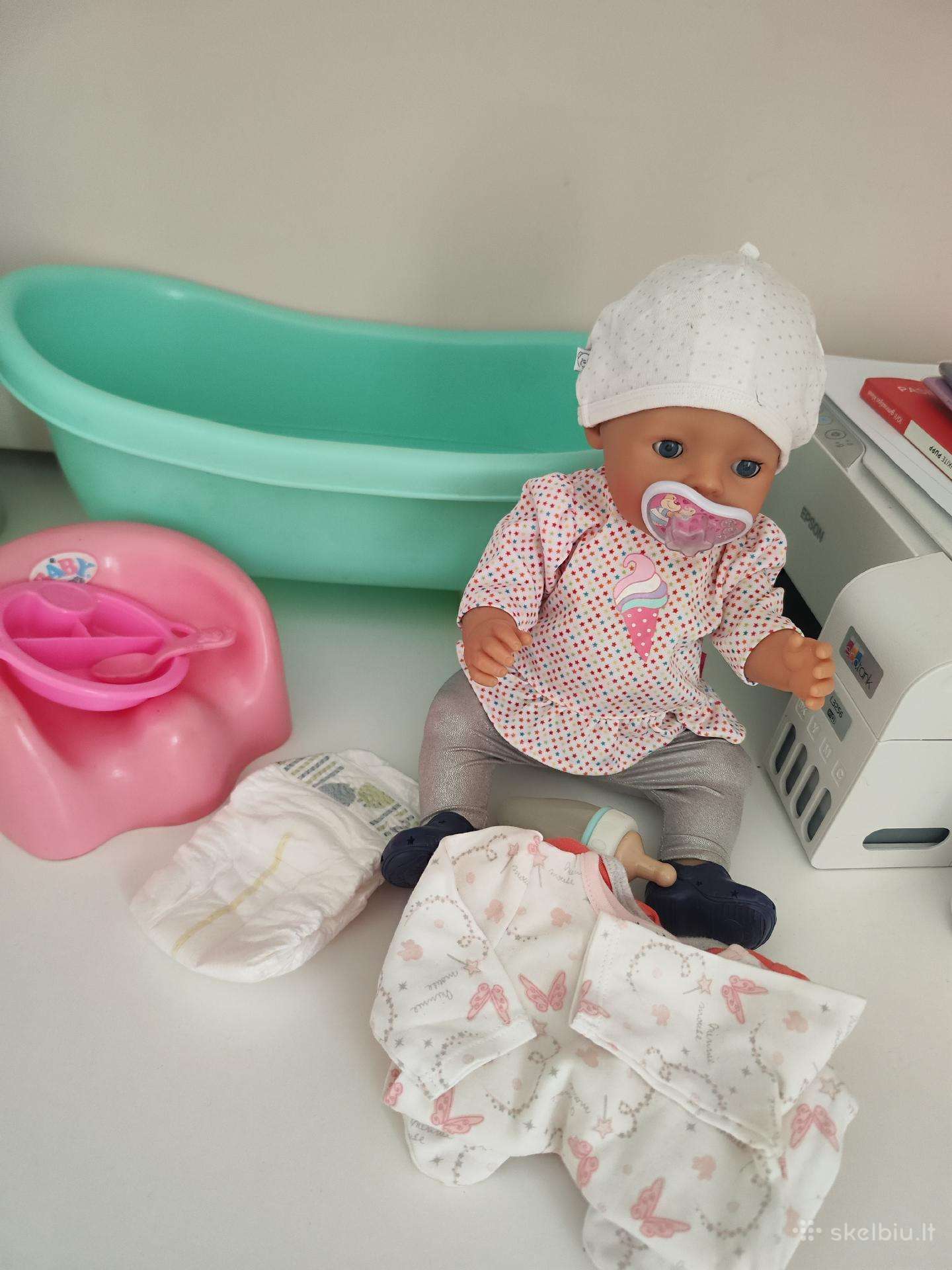 Baby born lėlė su priedais ir vonia