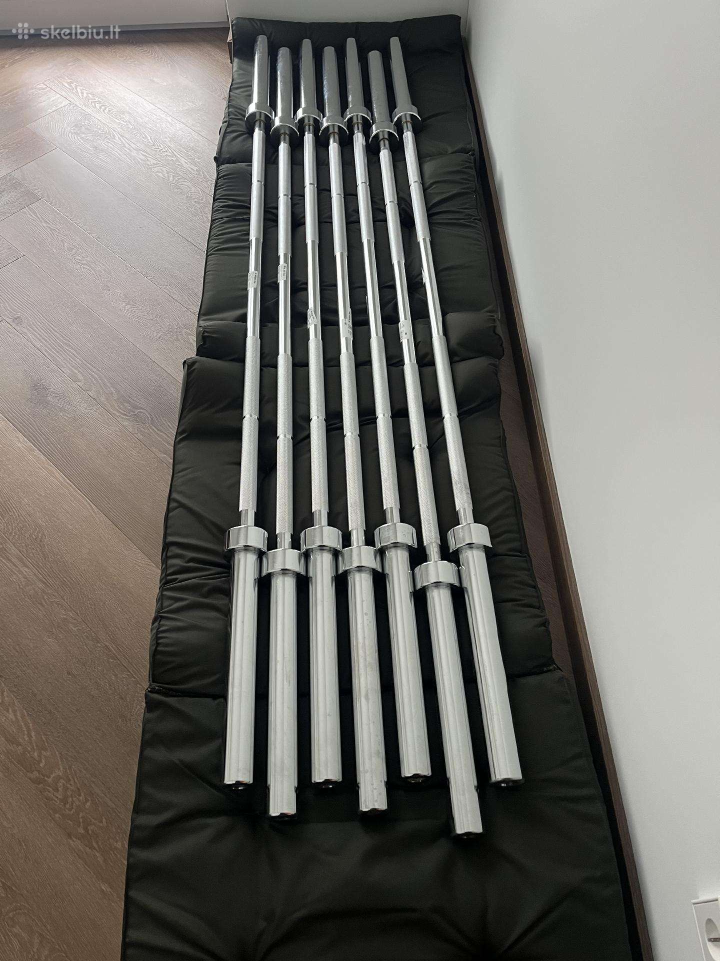 Olimpinis grifas 200cm svoris 20kg skylė 50mm