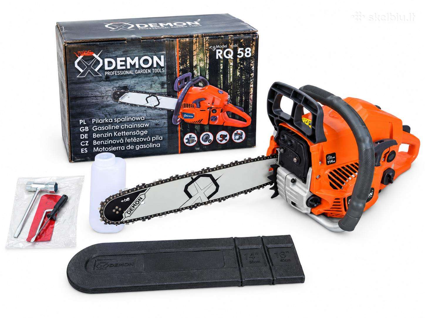 Benzininis grandininis pjūklas Demon Rq-58