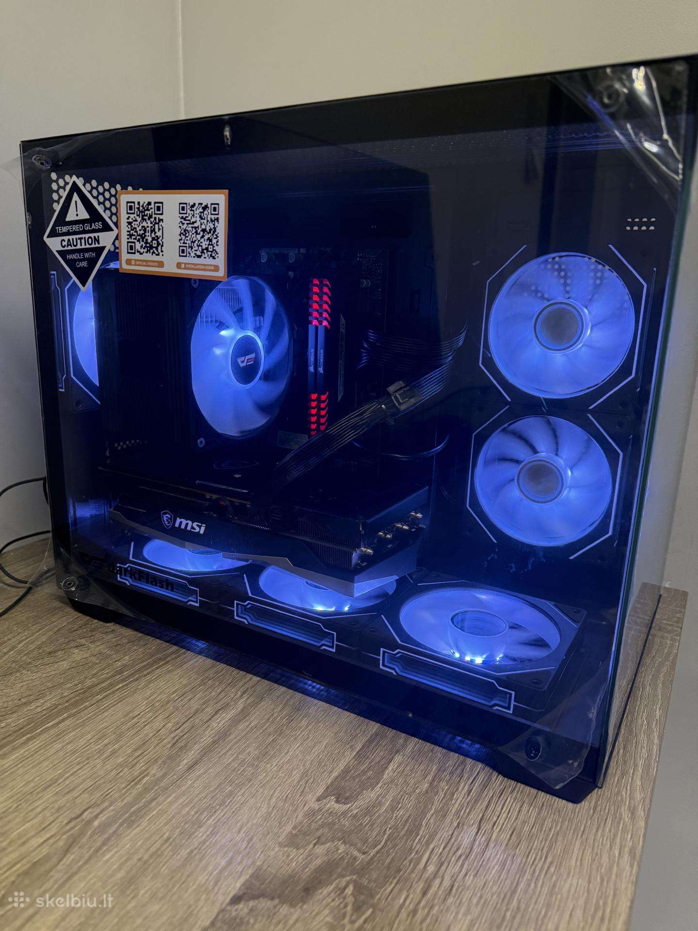 Akcija ryzen 7 Rx 6600xt 16gb m2 PVM sf garantija