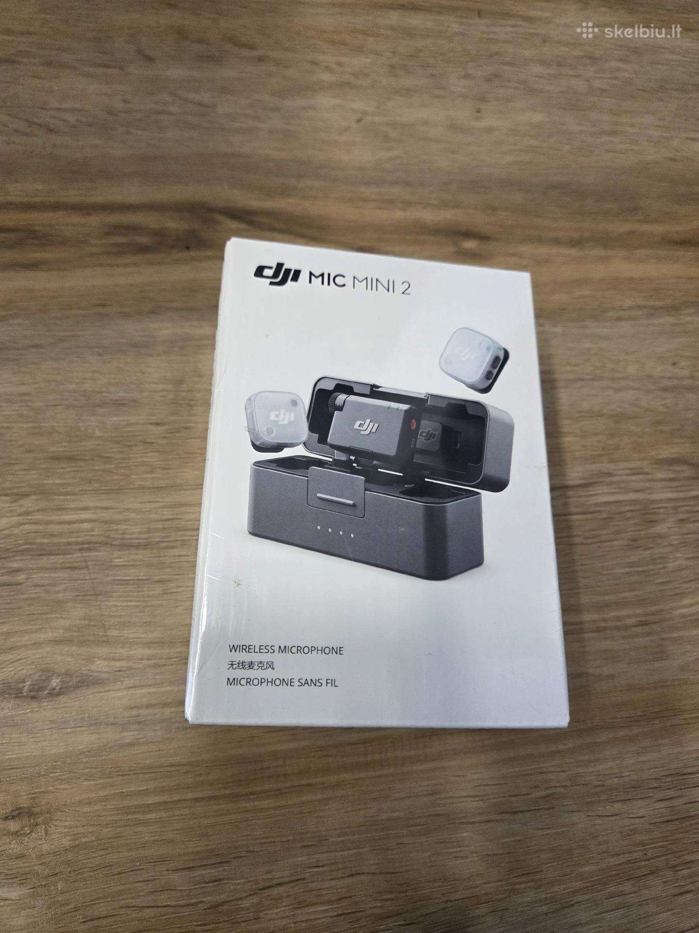 Mikrofonas Dji Mic Mini 2 (2tx 1rx case mikrofonas