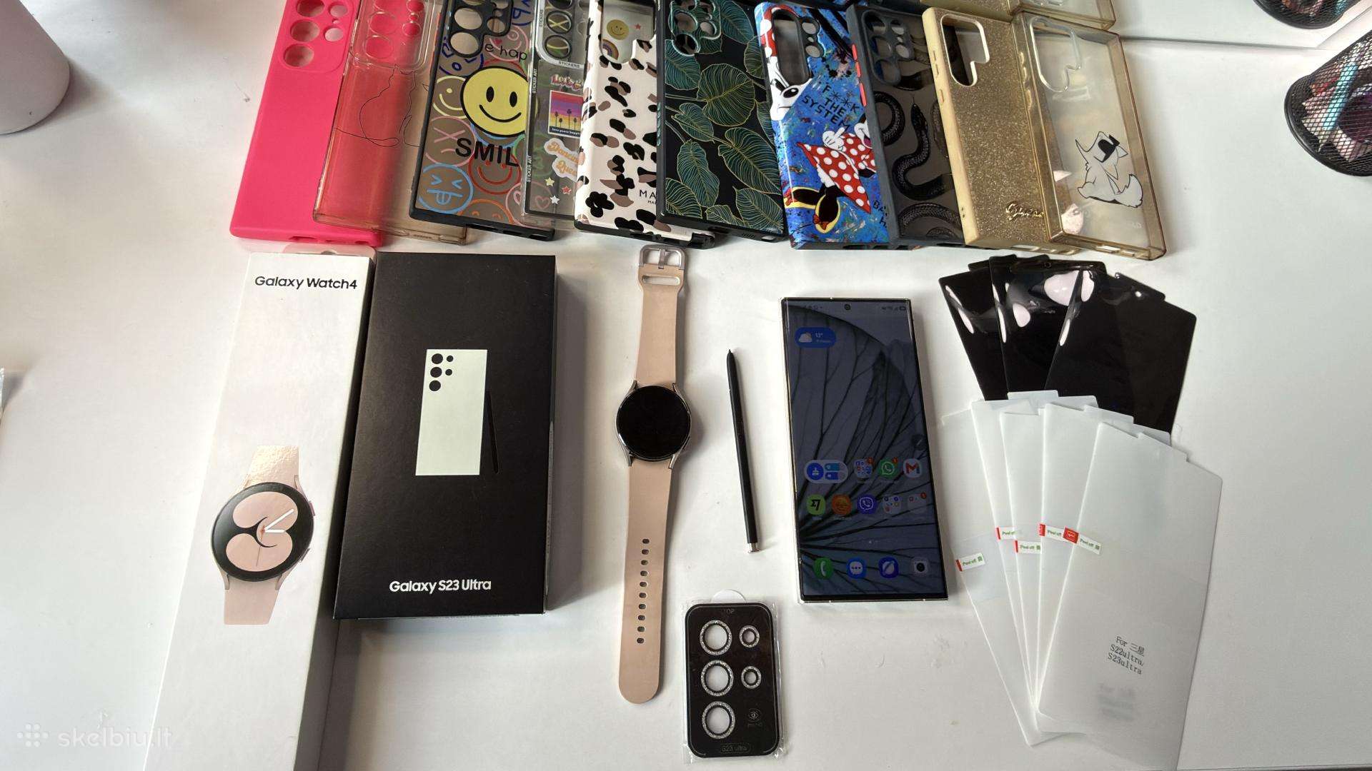 Samsung galaxy s23 ultra256gb ir Samsung watch 4