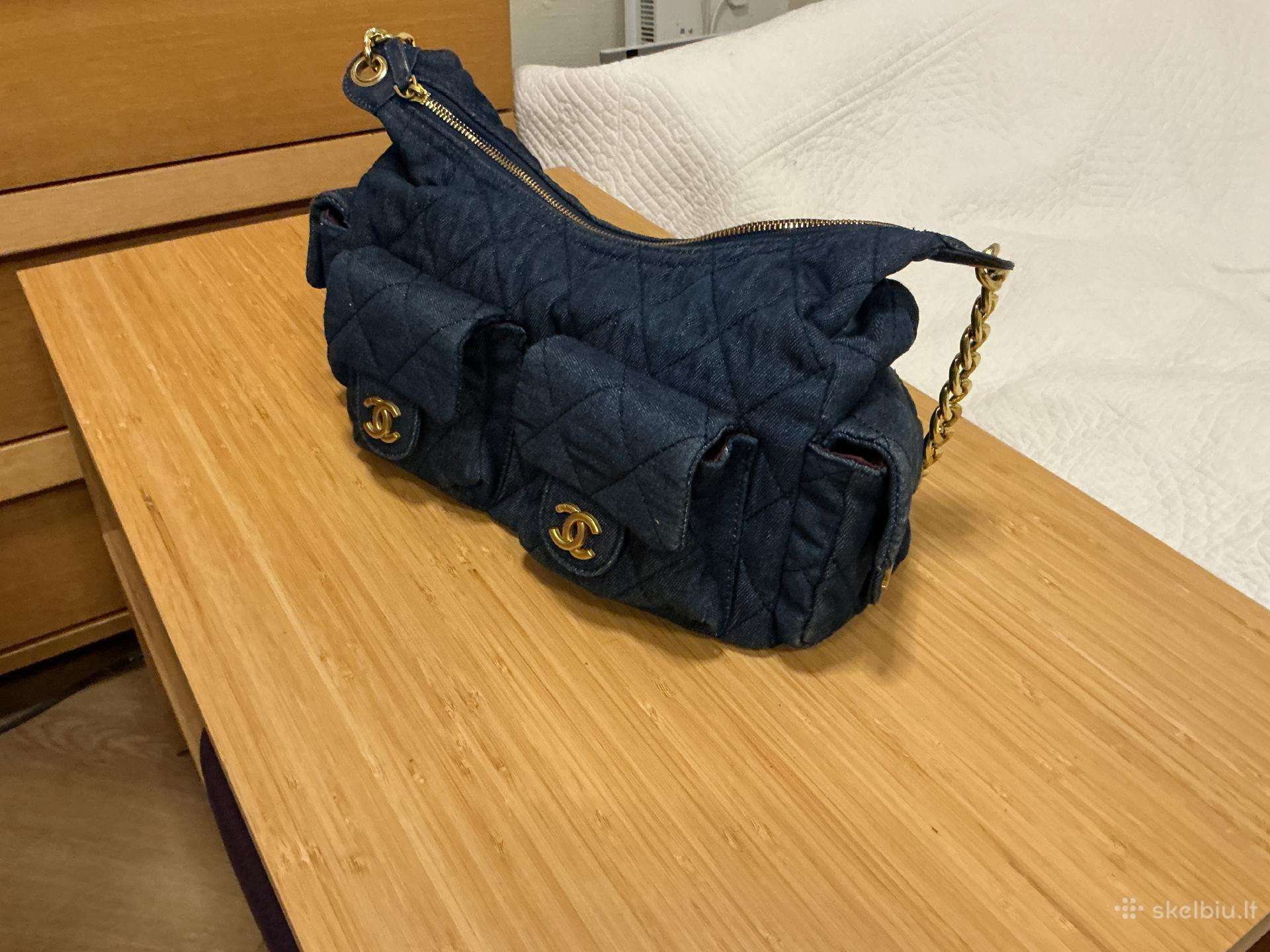 Madingadygsniuota džinsinė Hobo rankinė su Cargo