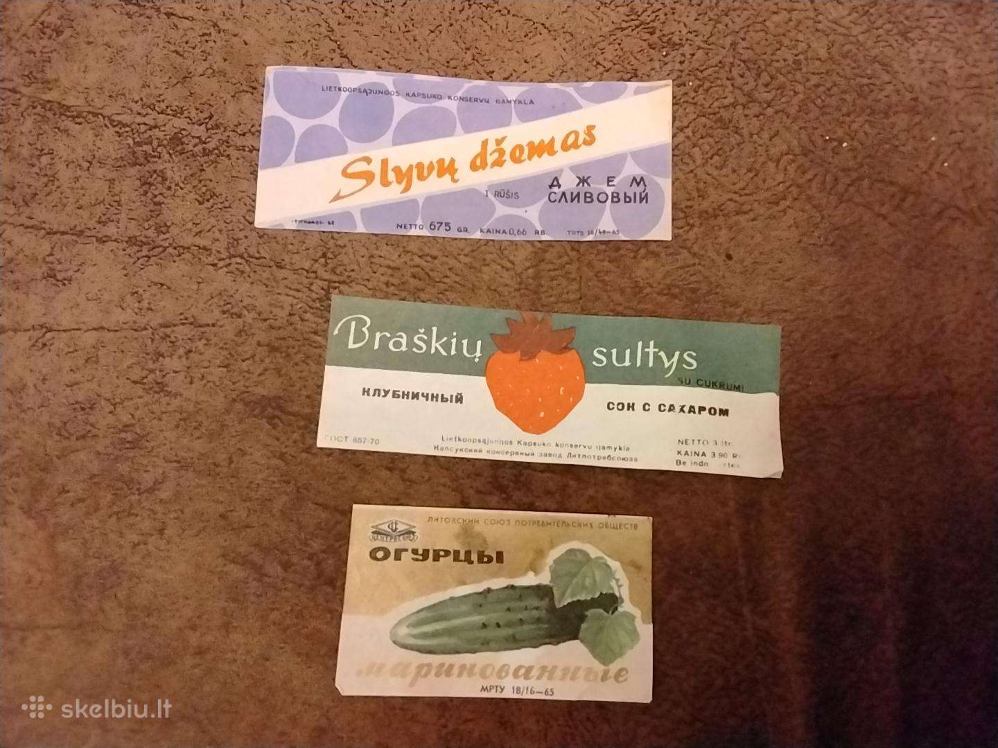 Konservų etiketės