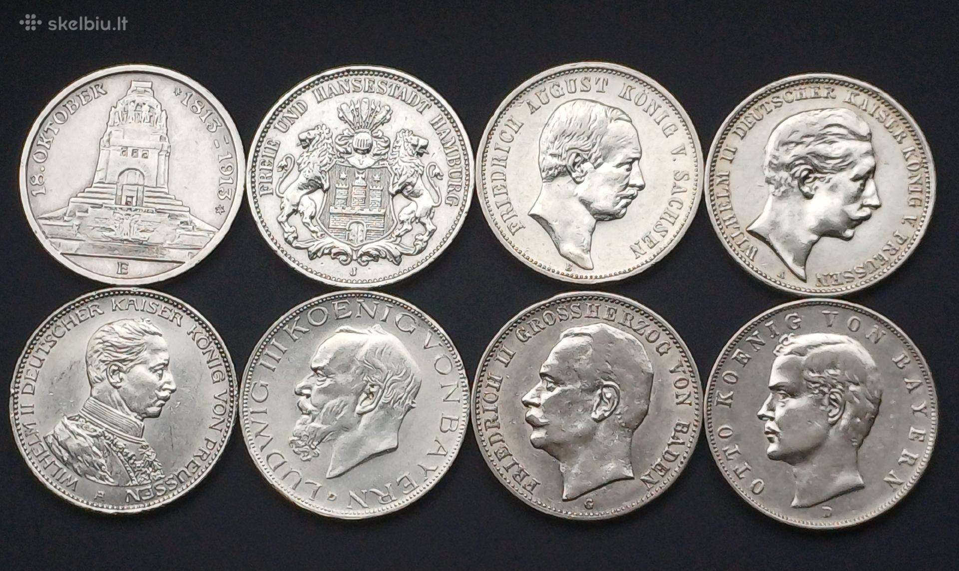 3 markes sidabras 900