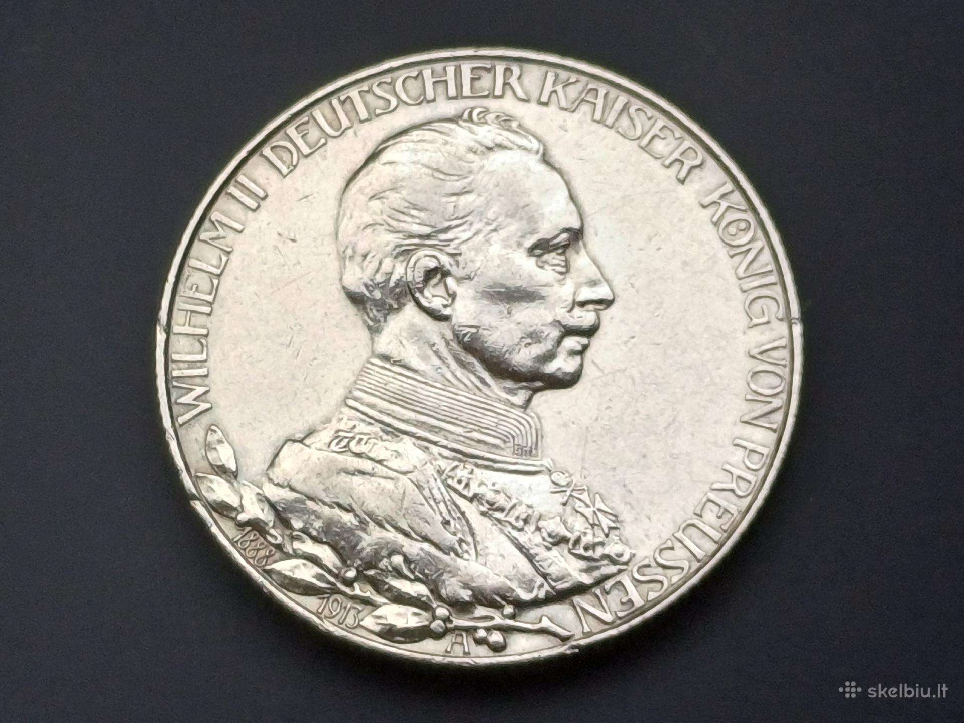 2 markes 1913m. sidabras 900