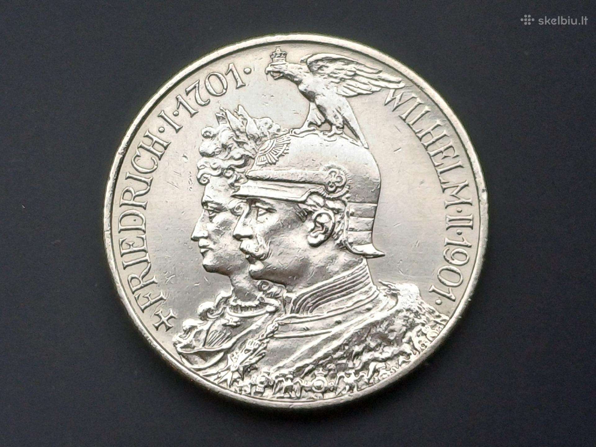 2 markes 1901m. sidabras 900