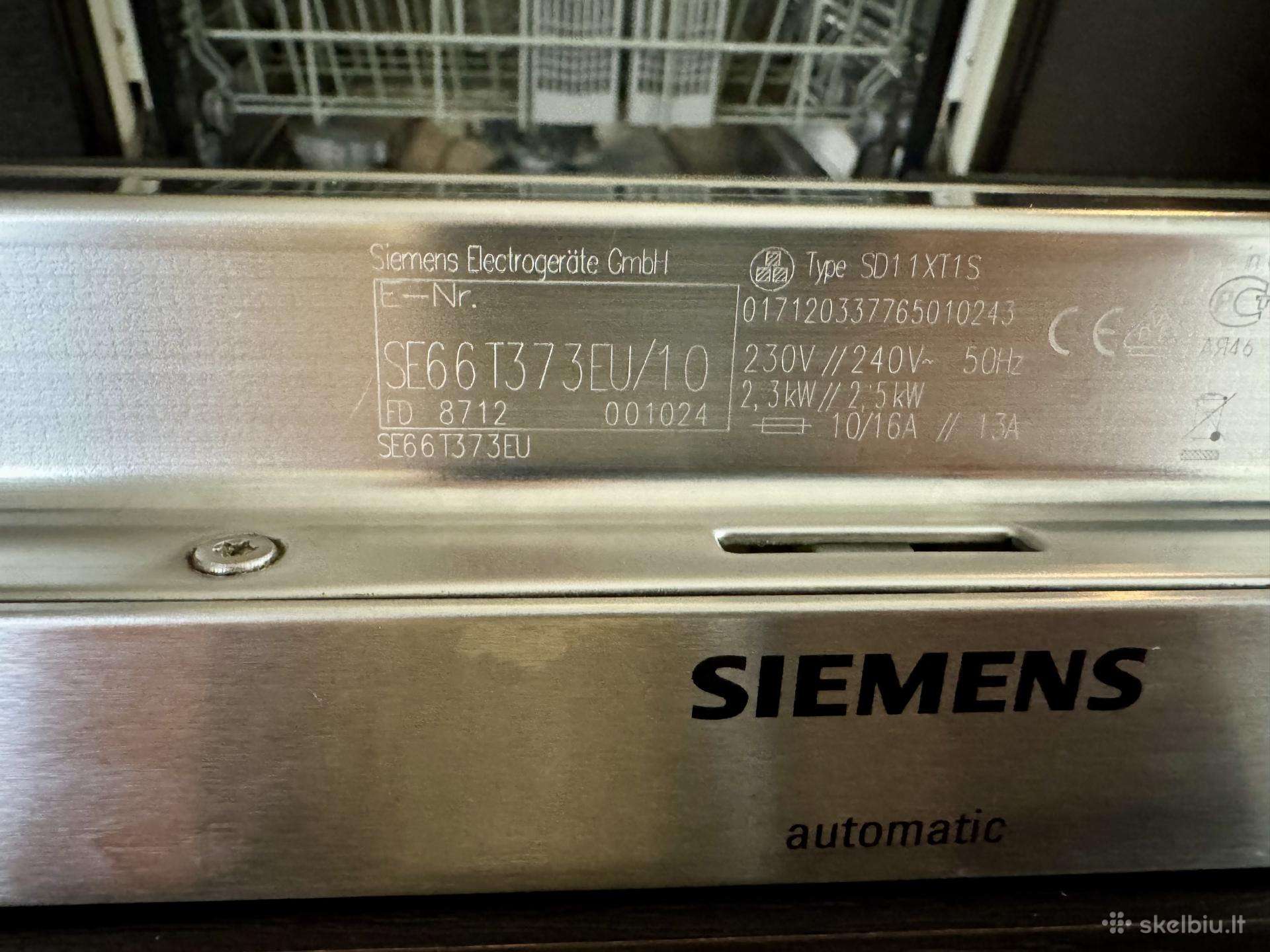 Integruojama Siemens indaplovė 30€