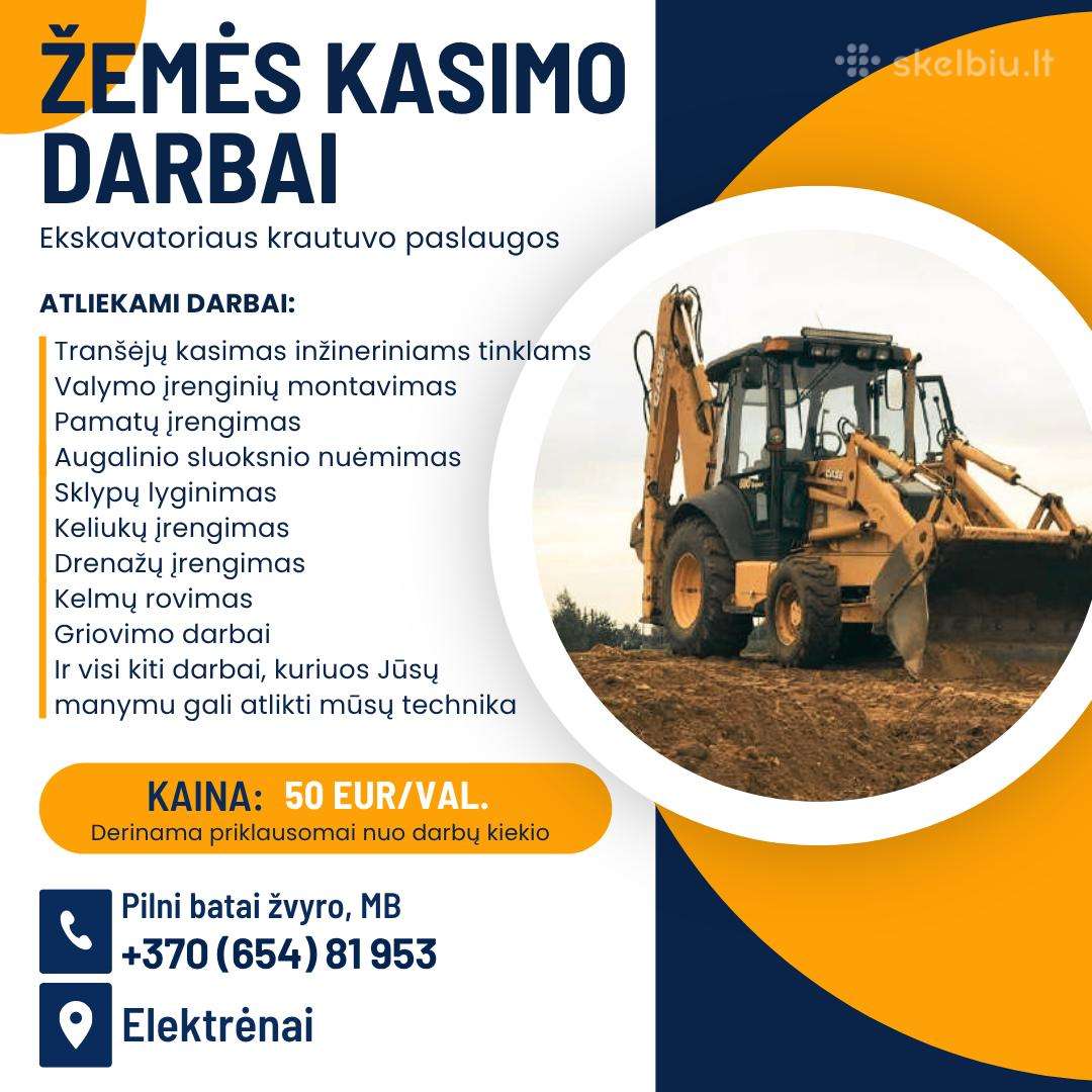 Žemės kasimo darbai