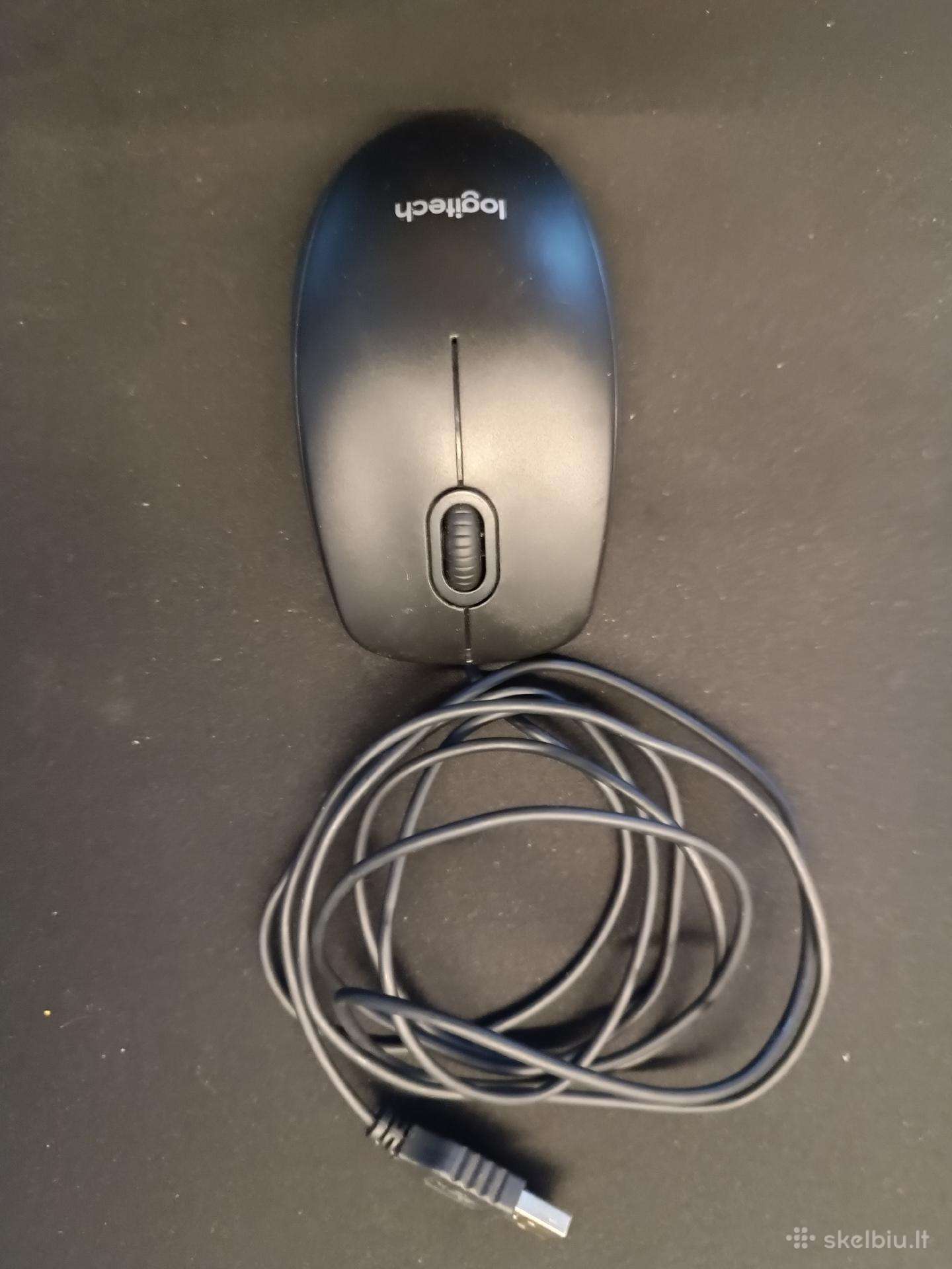Laidinė optinė pelė Logitech B100 (juoda)