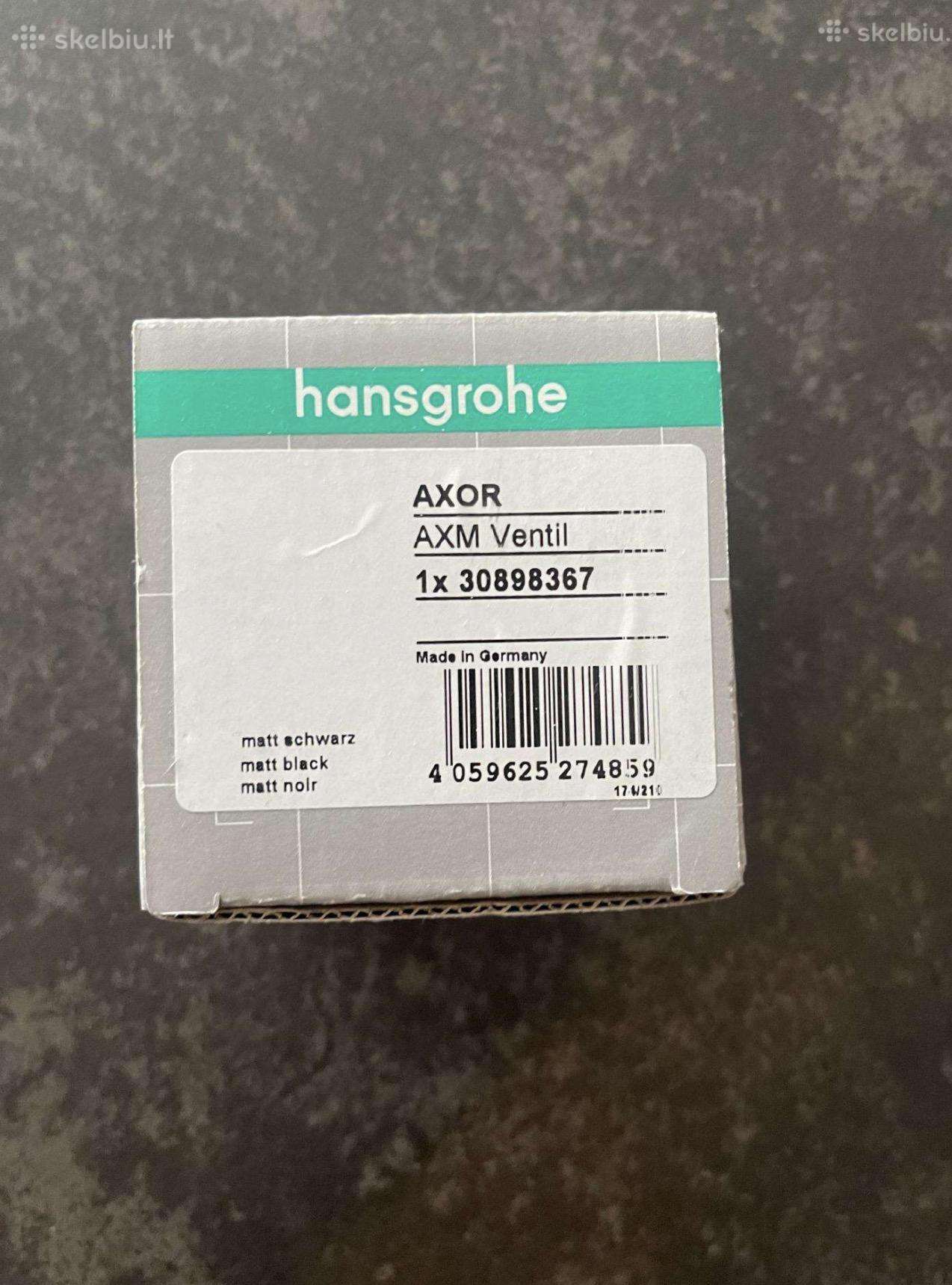 Dugno vožtuvas Hansgrohe (Juodas matinis)