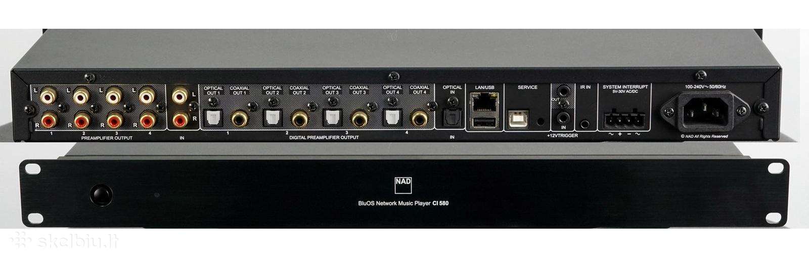 Nad Ci 580 keturių zonų Blue OS streamer'is