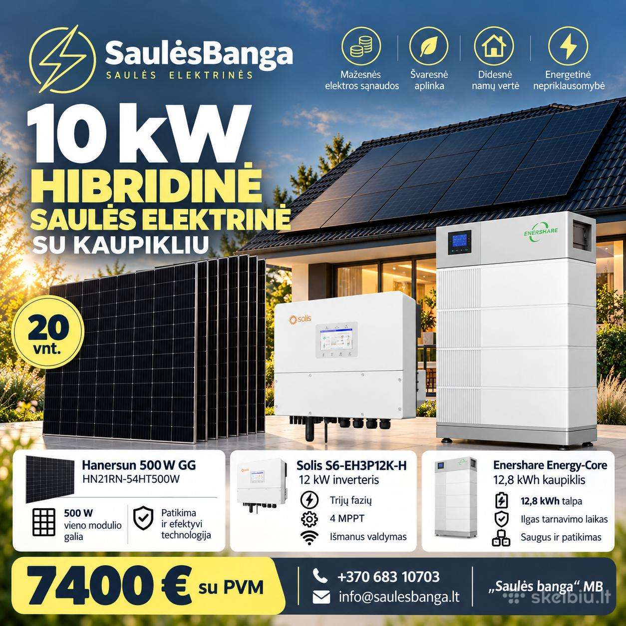 Akcija Saulės Elektrinei – Tik 3800 €