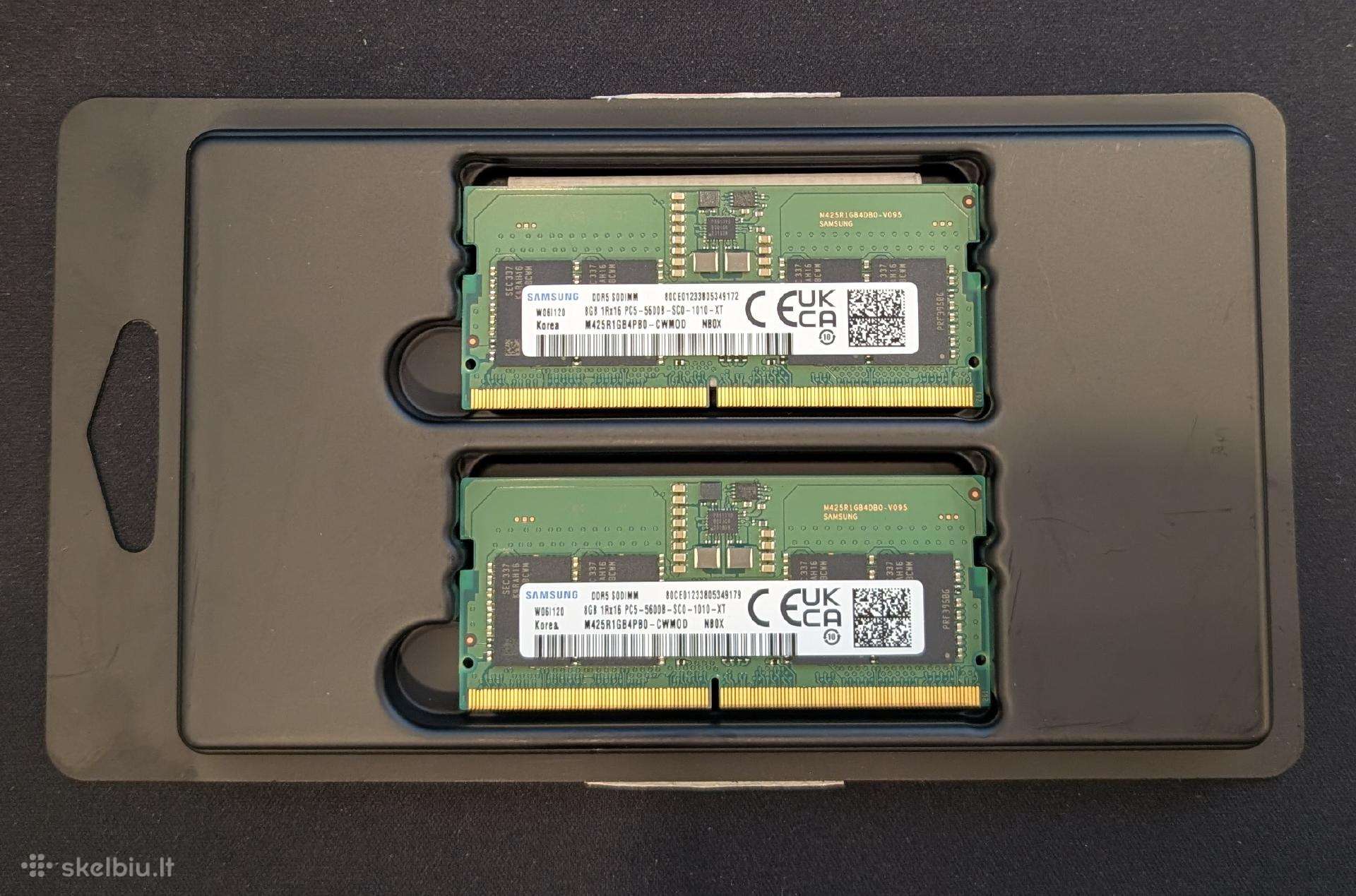 2 x 8gb Ddr5 5600mhz Sodimm Samsung RAM'ai