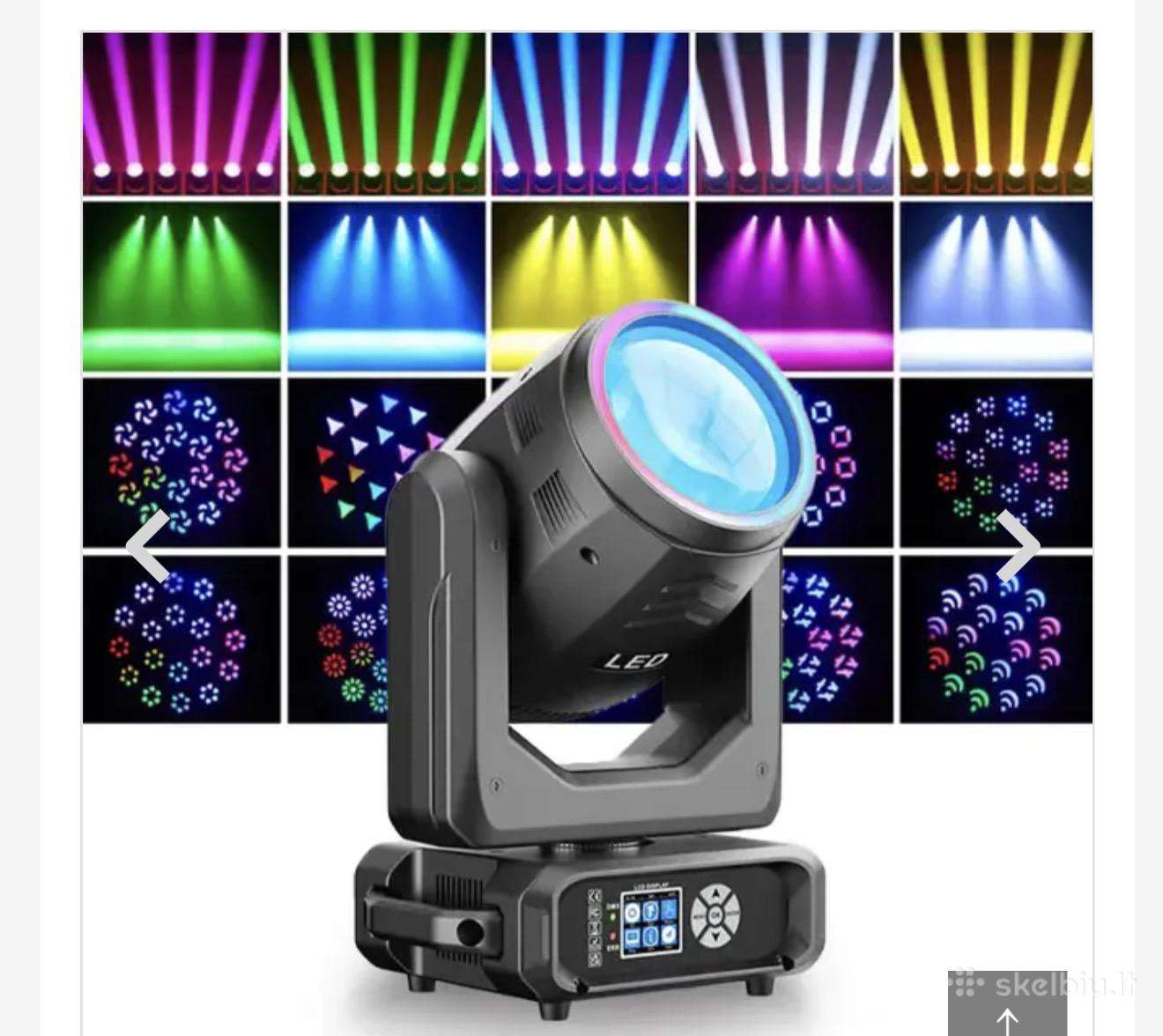 LED Moving Head judančios galvos – 2 vnt.