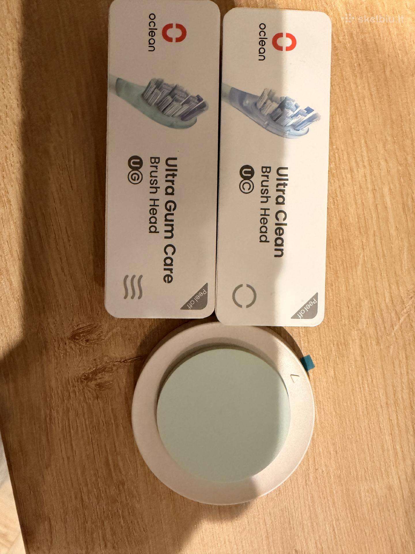 Oclean dantų šepetuko galvutės ir laikiklis