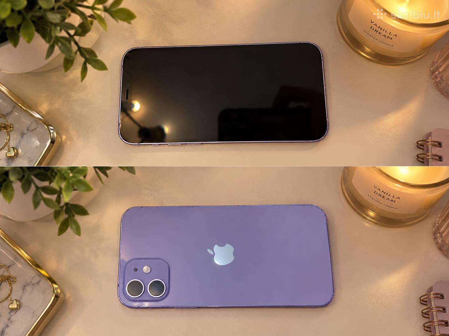 Parduodamas iPhone 12, 64 GB, violetinės spalvo