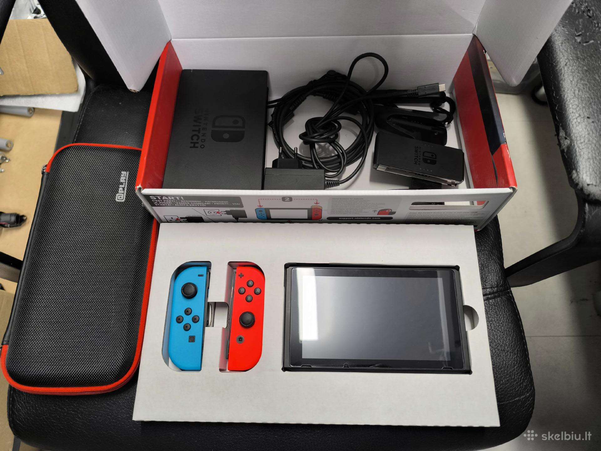 Atrištas Nintendo Switch V2 256gb 31 žaidimas