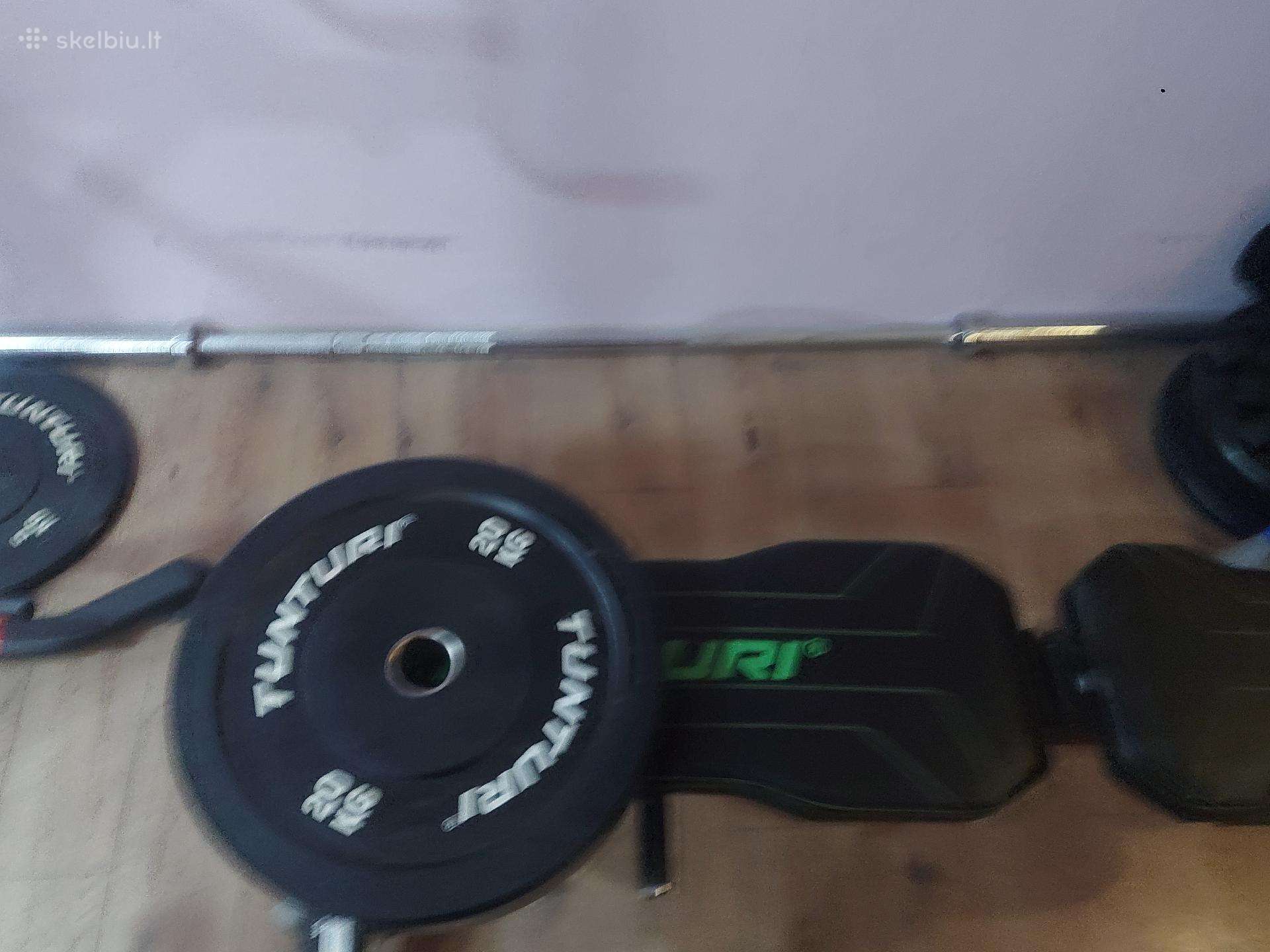 Olimpine stanga 6x20kg 2x10kg 2x5kg stiebas 20kg