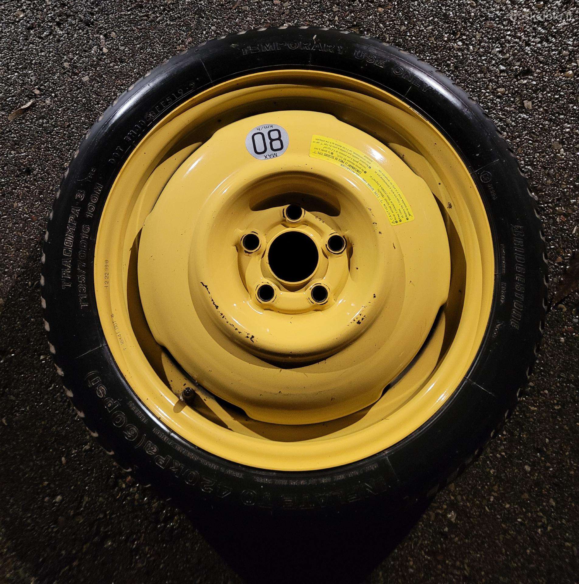 Subaru atsarginis ratas T135/70 R16 5x100