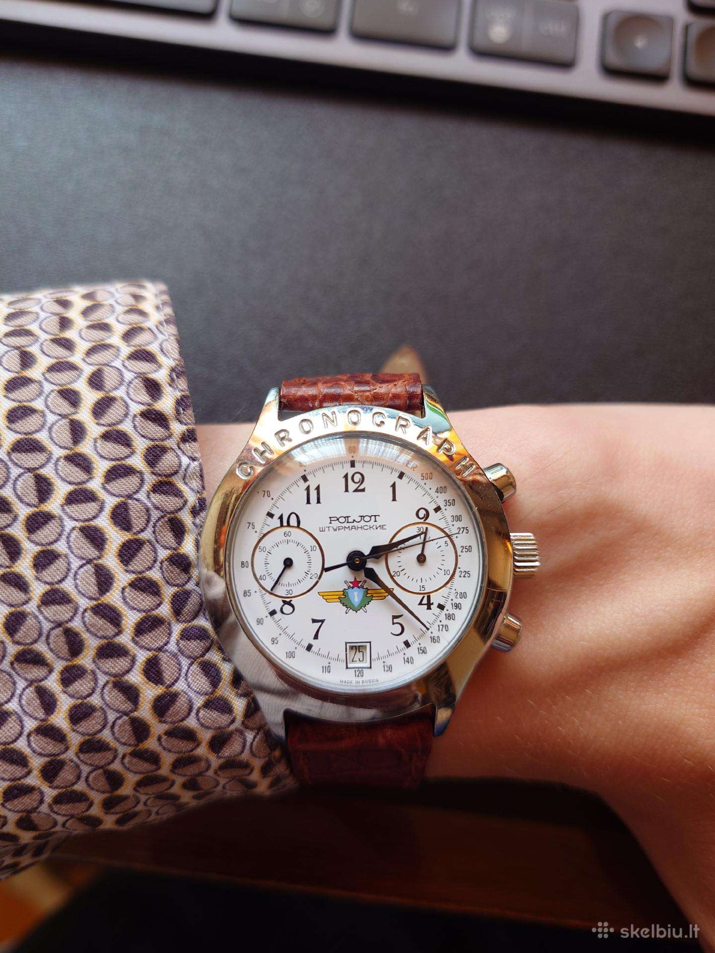Laikrodis Poljot 3133 Chronografas