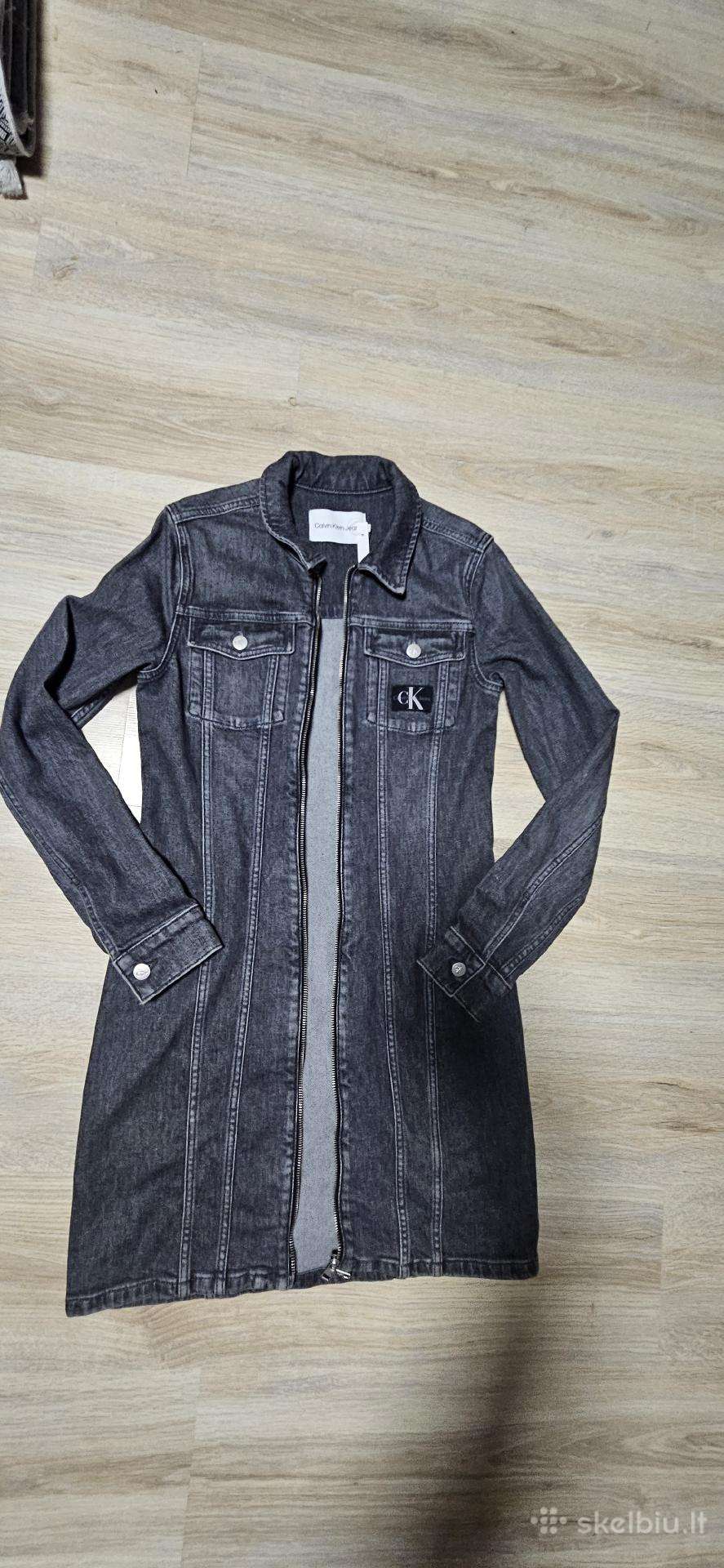 Calvin Klein pilka džinsinė mini suknelė