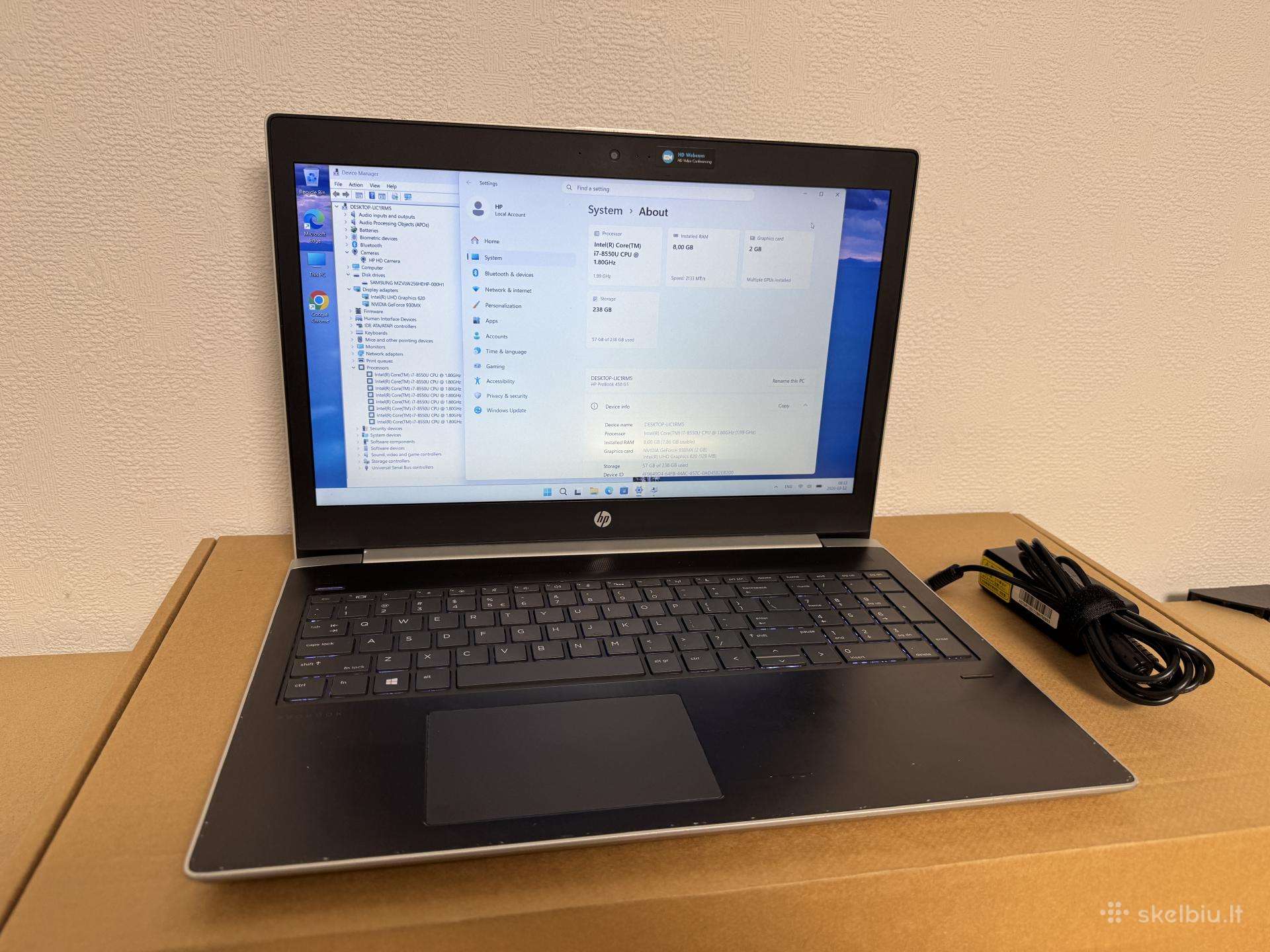 Hp Probook 450 G5 i7-8550u