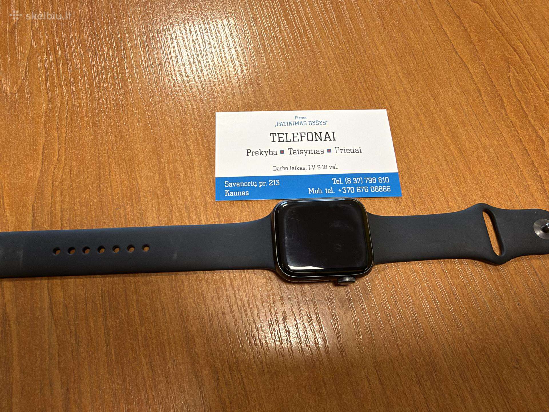 Apple Watch Se1 Black 44mm Su Garantija